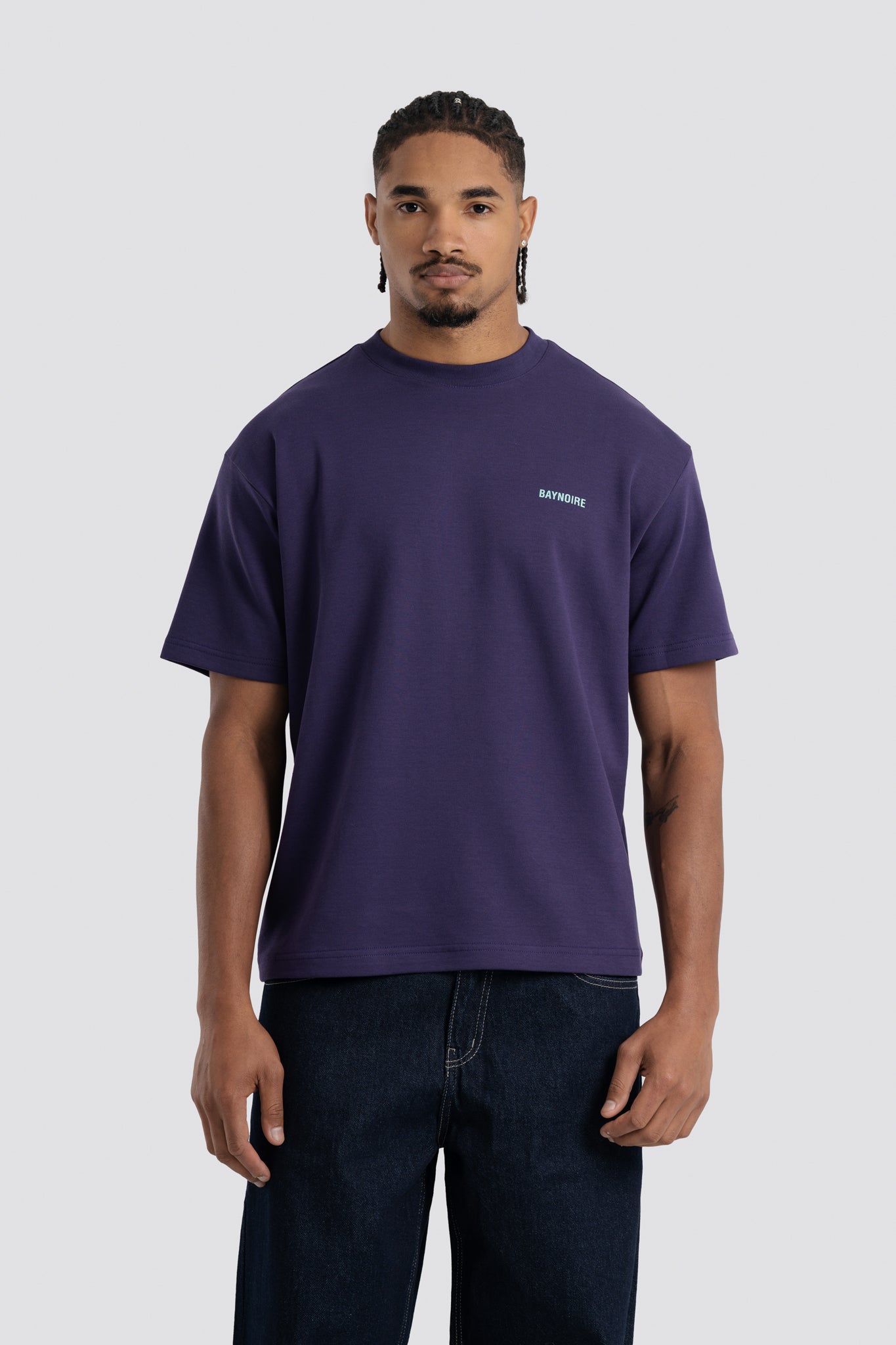 02P Oversized Purple T-shirt – Baynoire