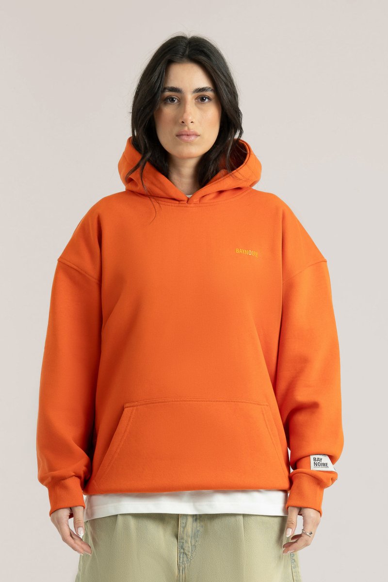 Orange Logo II PL Oversized Hoodie – Baynoire