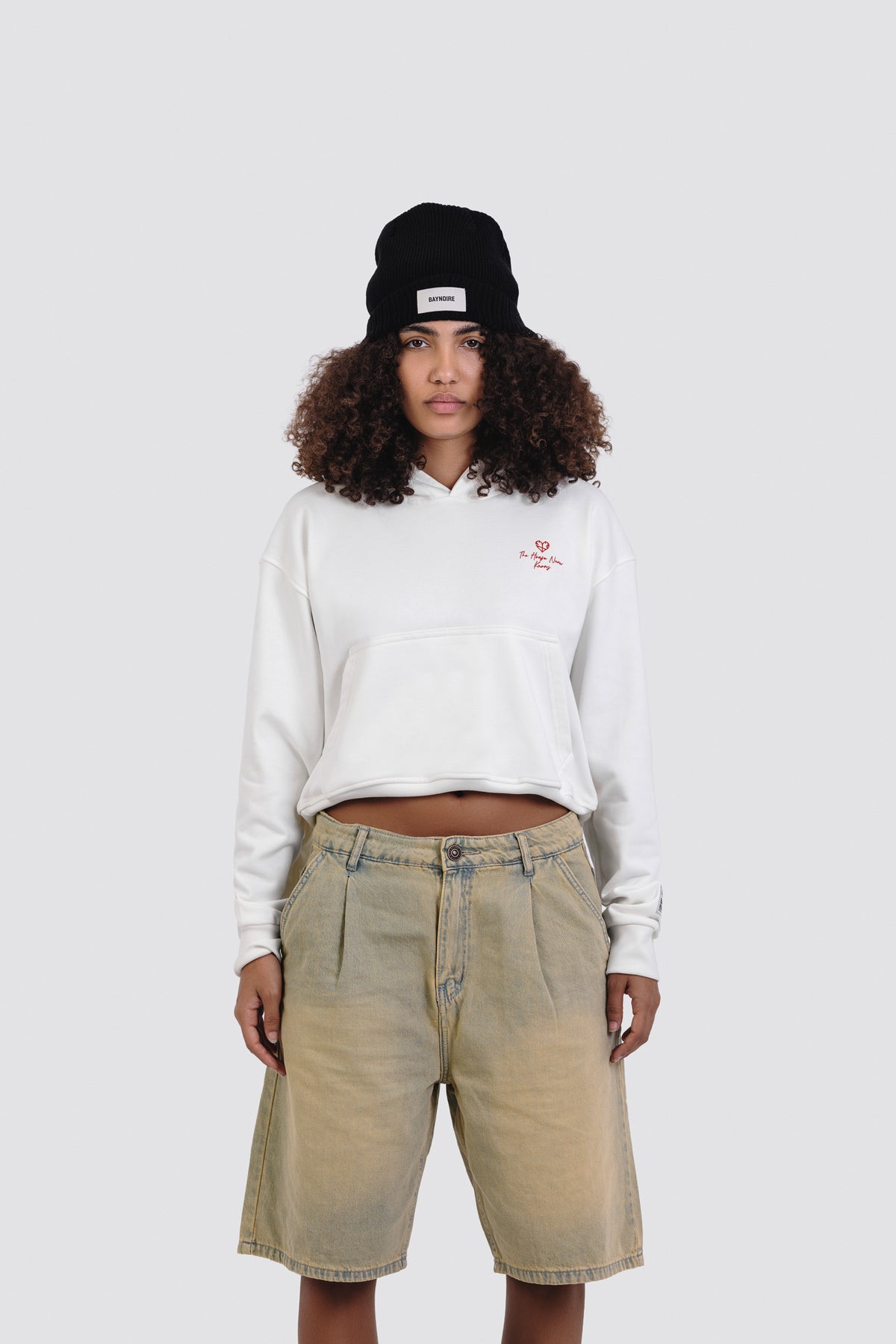 04X Boxy White House OF Hearts Hoodie