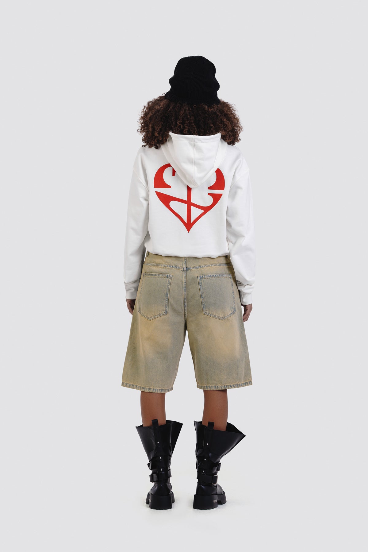 04X Boxy White House OF Hearts Hoodie