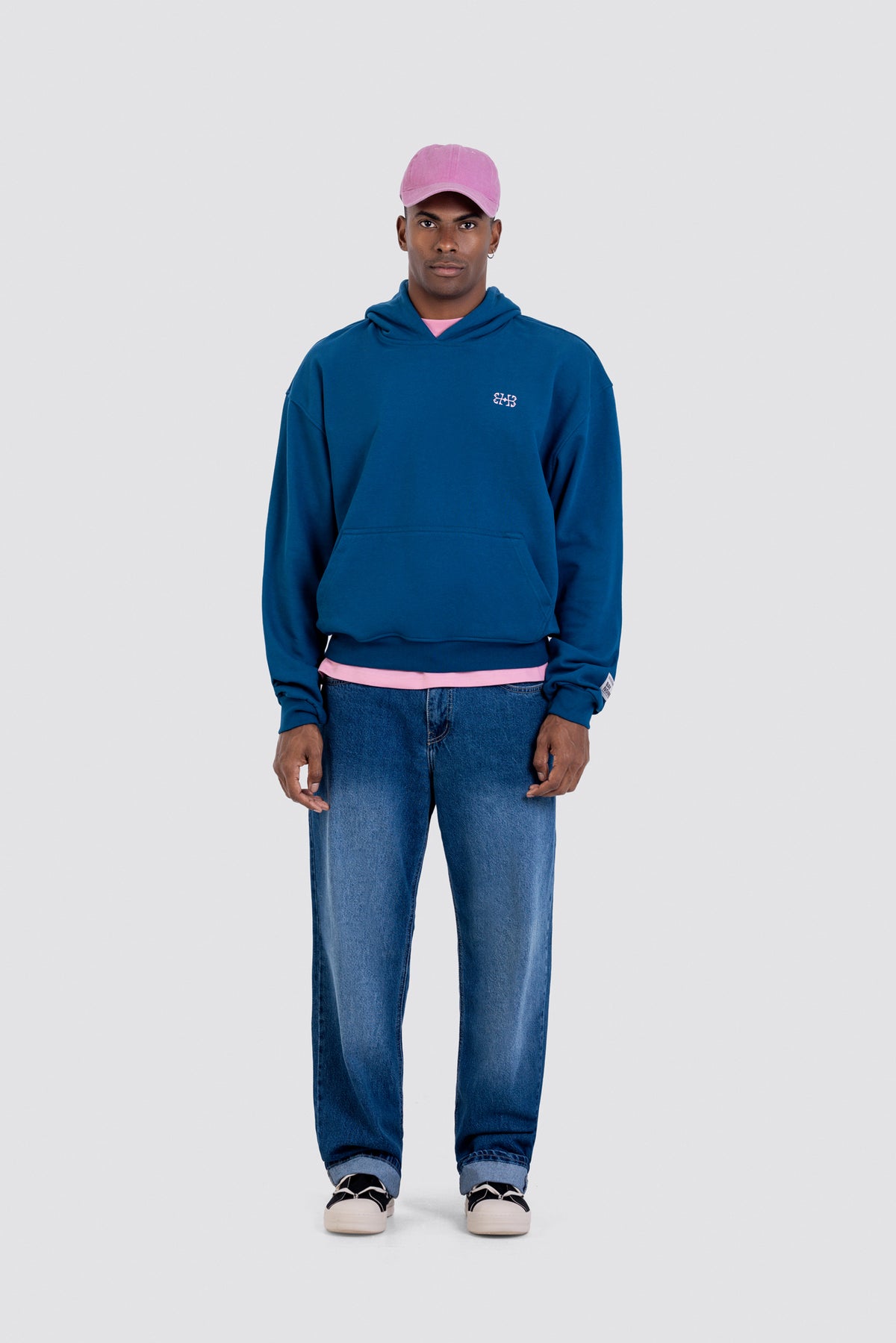 04X Boxy Blue 2X Monogram Hoodie