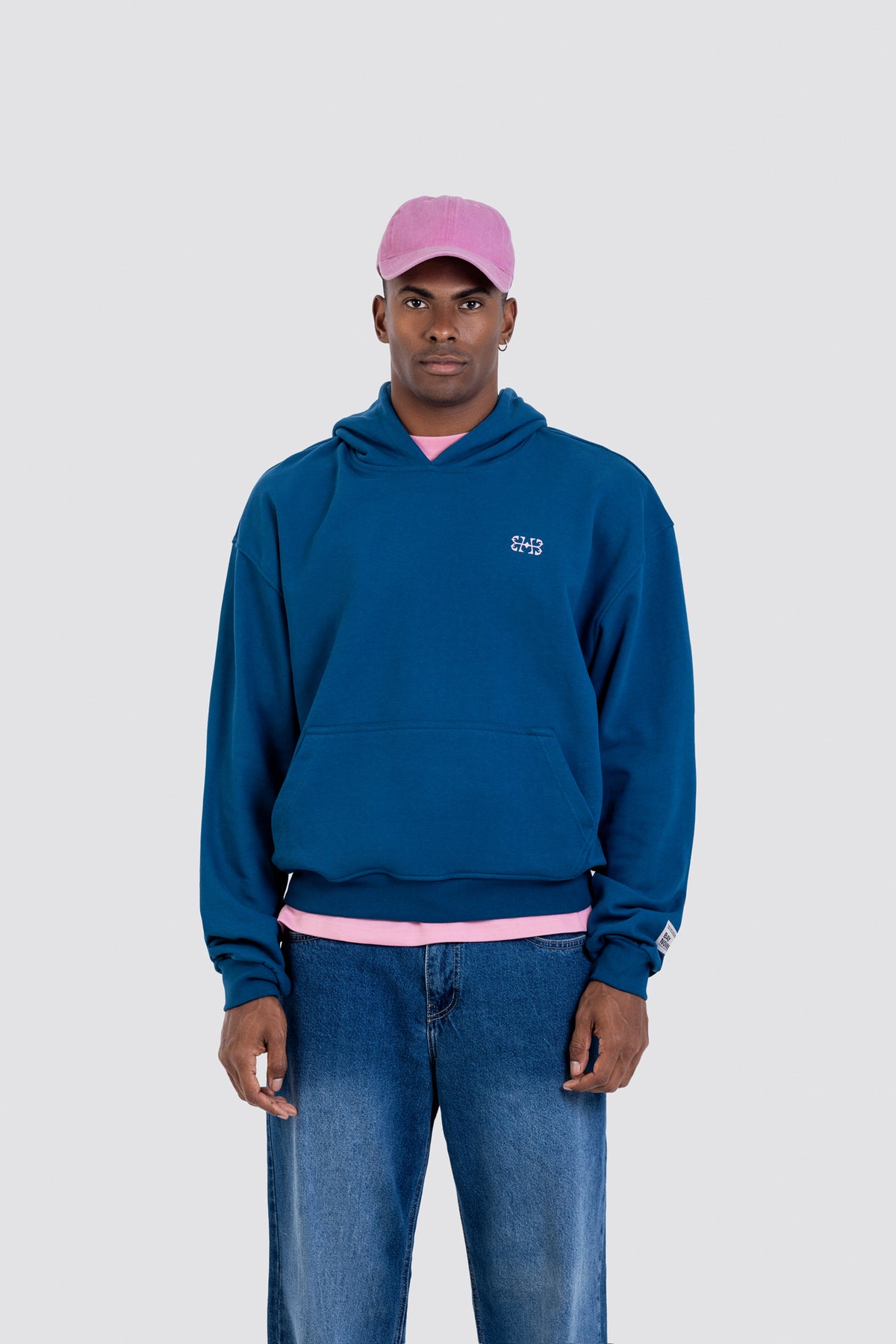 04X Boxy Blue 2X Monogram Hoodie