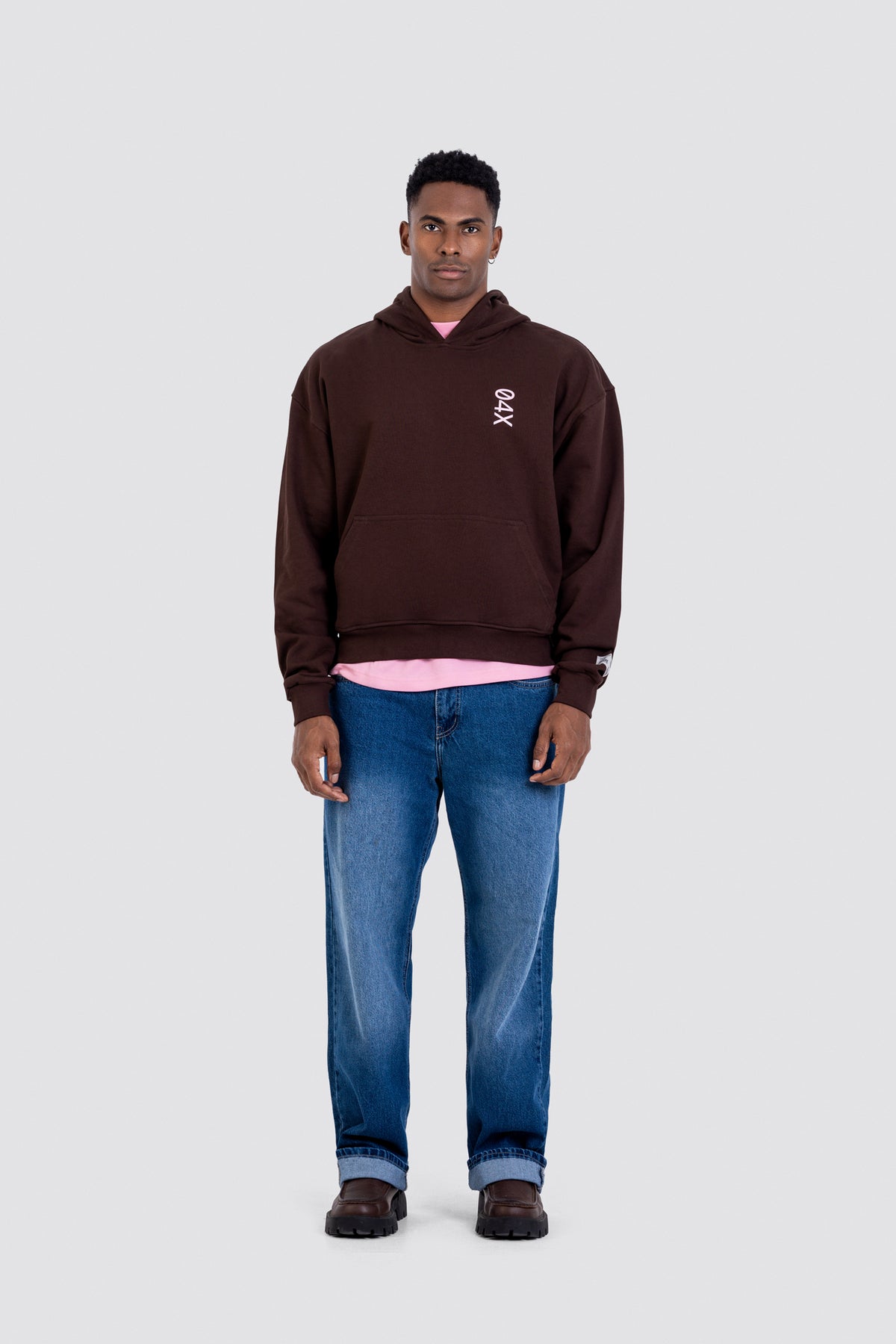 04X Boxy Brown Vertical 04X Hoodie