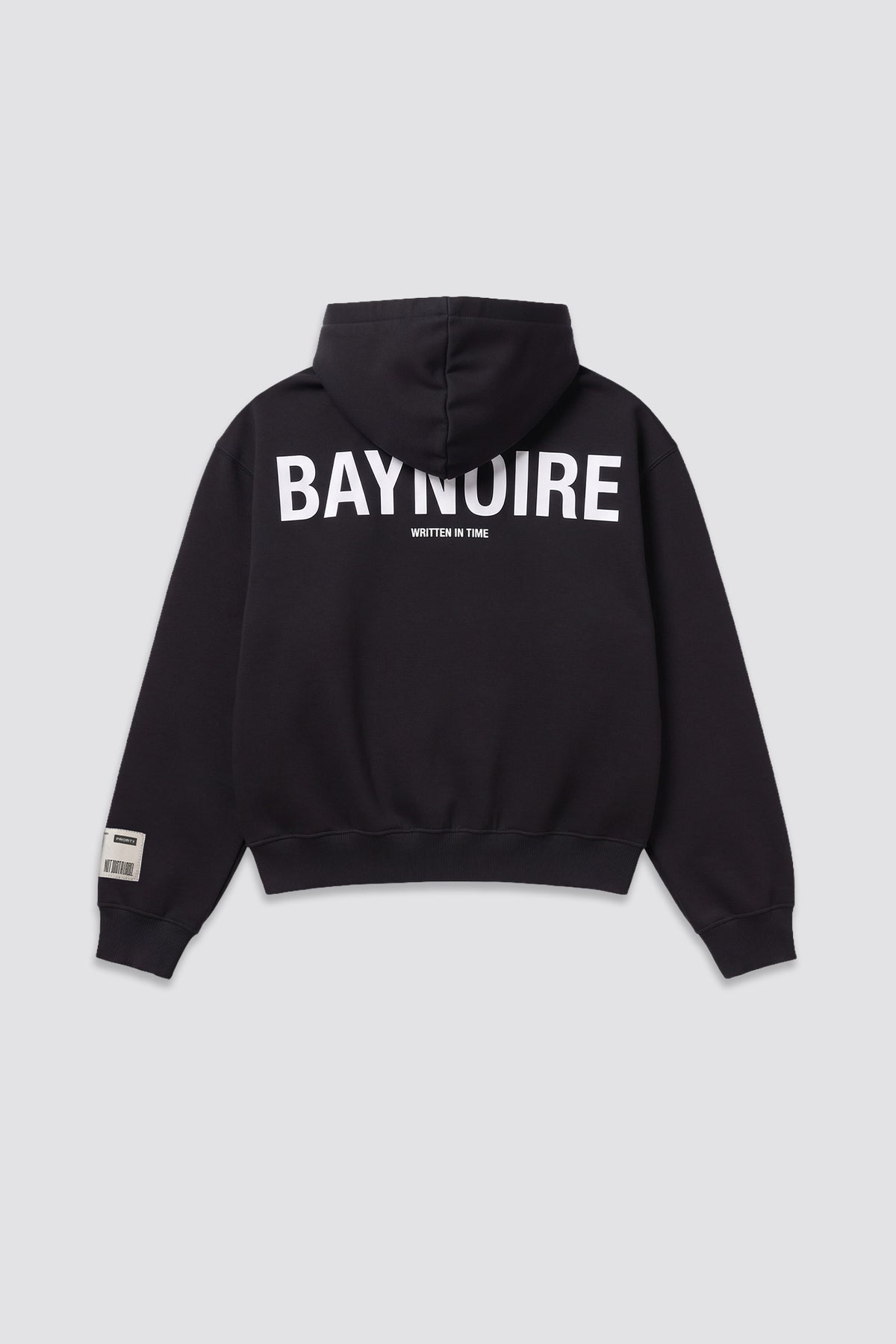04X Boxy Black Monogram Hoodie