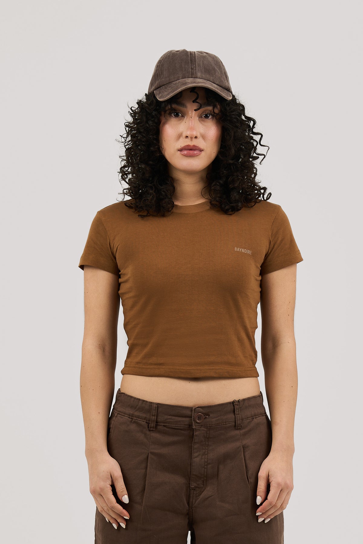 Brown Logo PL Baby Tee