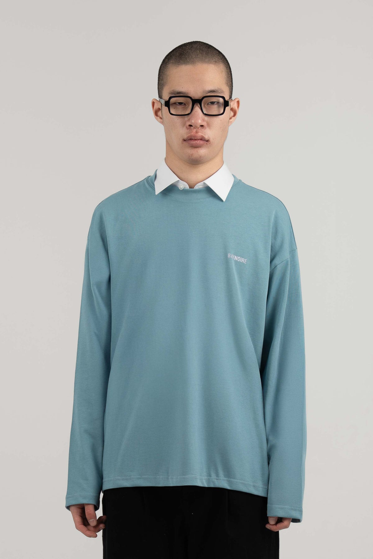 Blue Logo PL Long-sleeved T-shirt