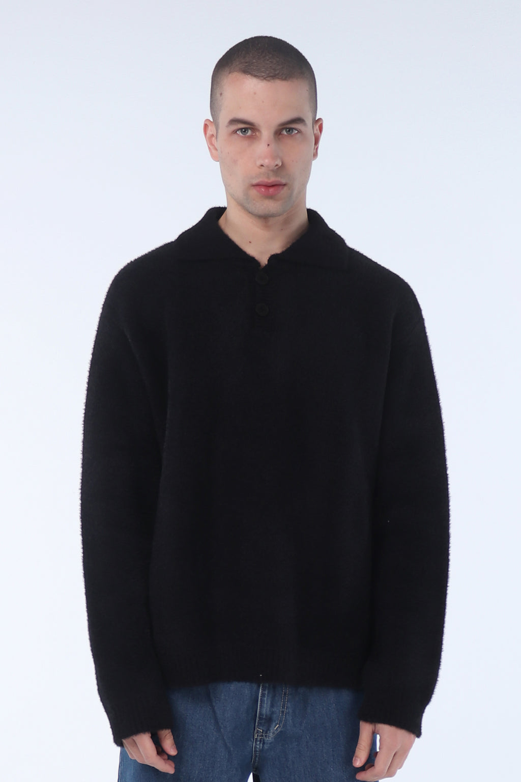 Black Faux Fur Sweater