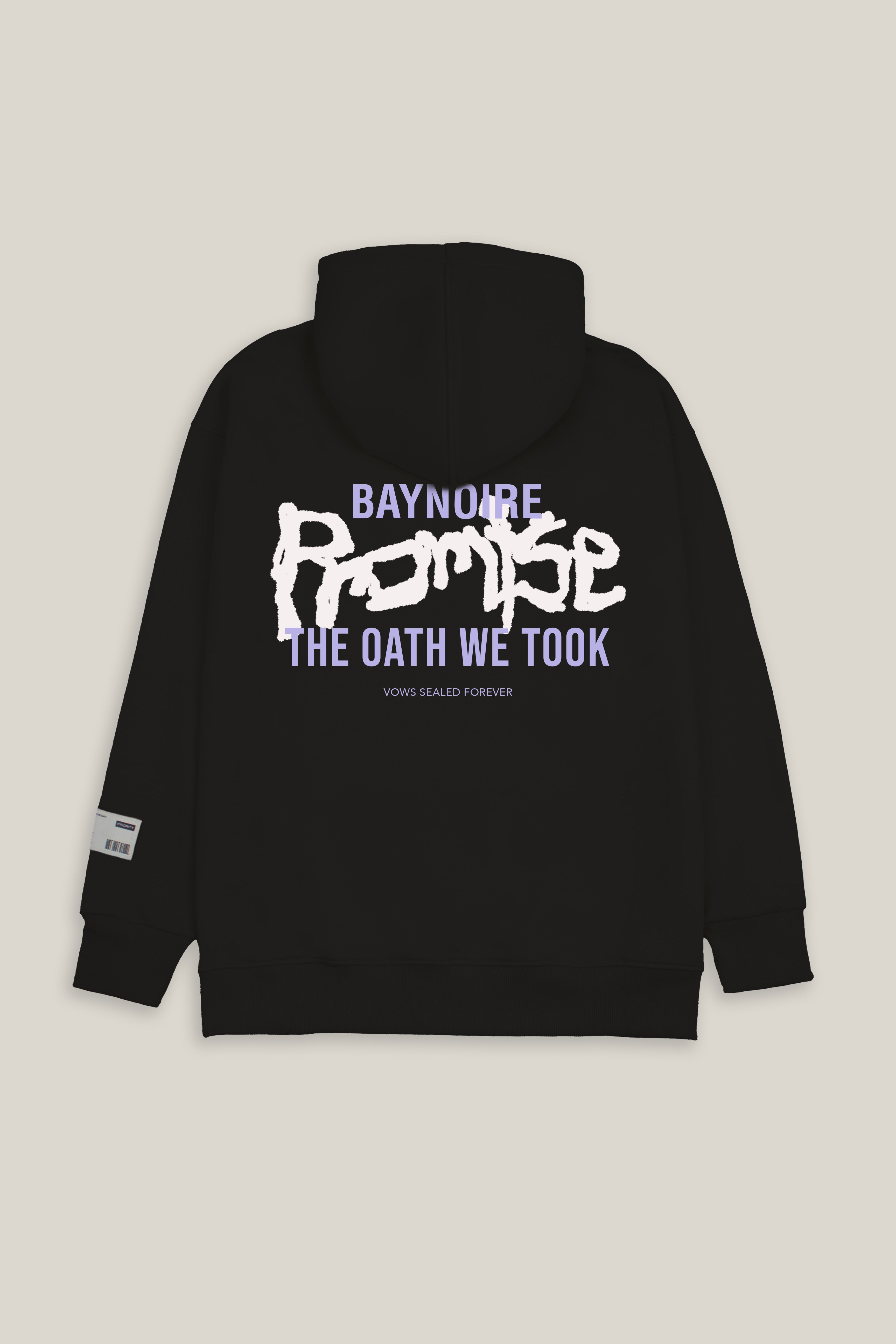 Black Promise Vows Oversized Hoodie