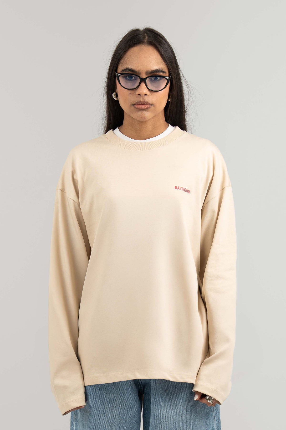 Cream Logo PL Long-sleeved T-shirt