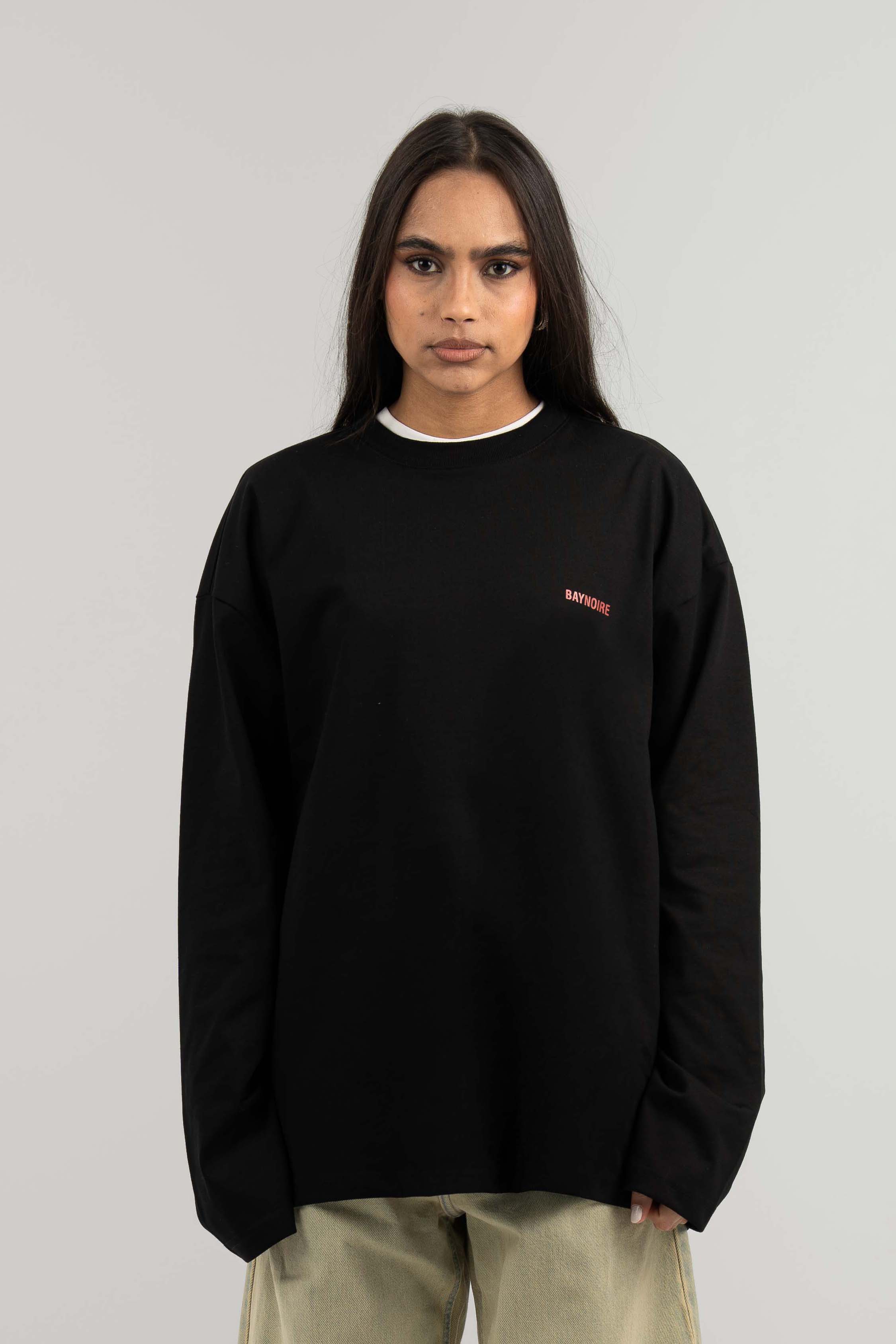 Black Logo PL Long-sleeved T-shirt
