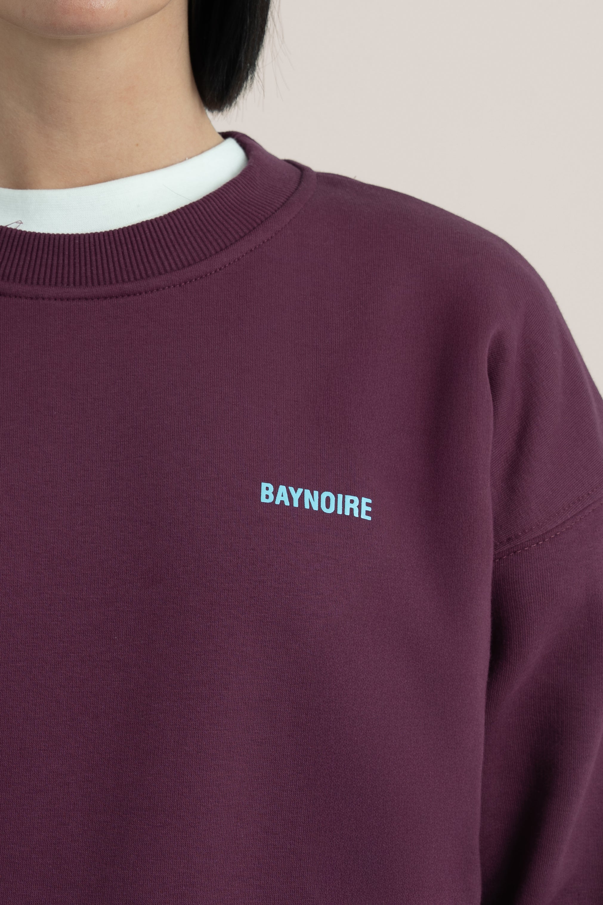 Burgundy Logo II PL Oversized Sweatshirt