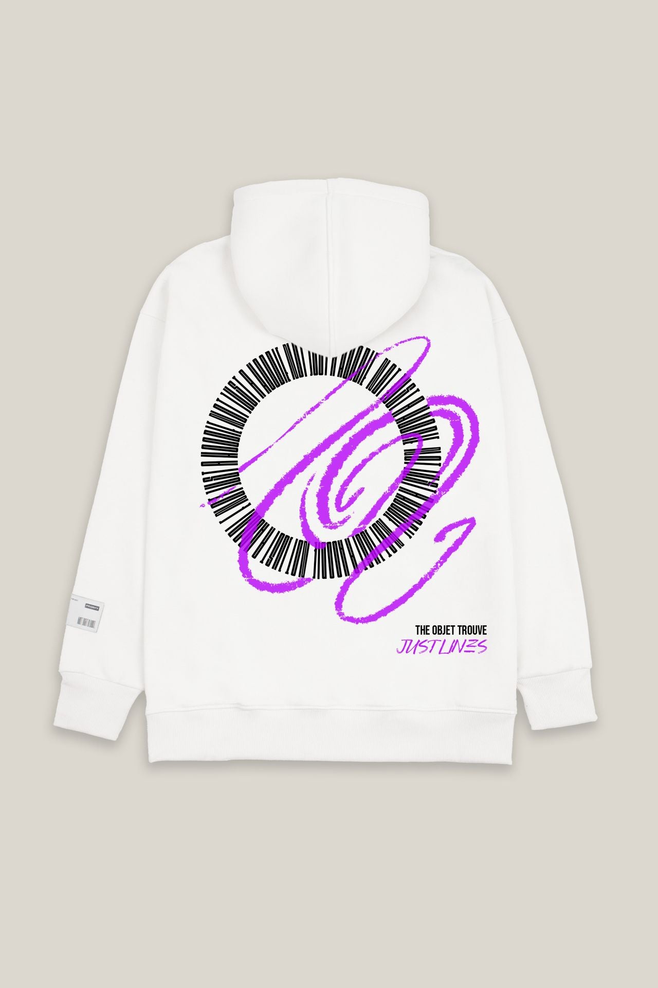 White Justlines678 Hoodie