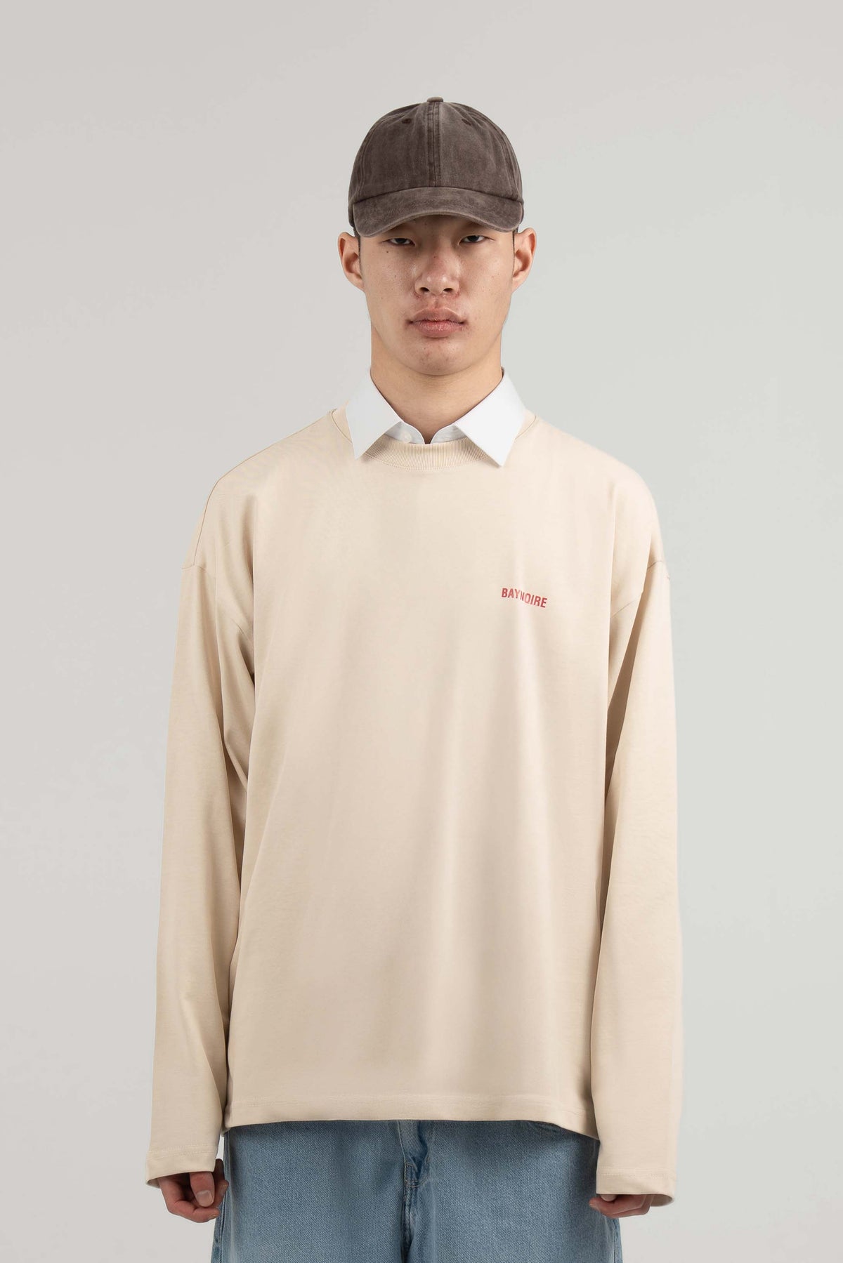 Cream Logo PL Long-sleeved T-shirt
