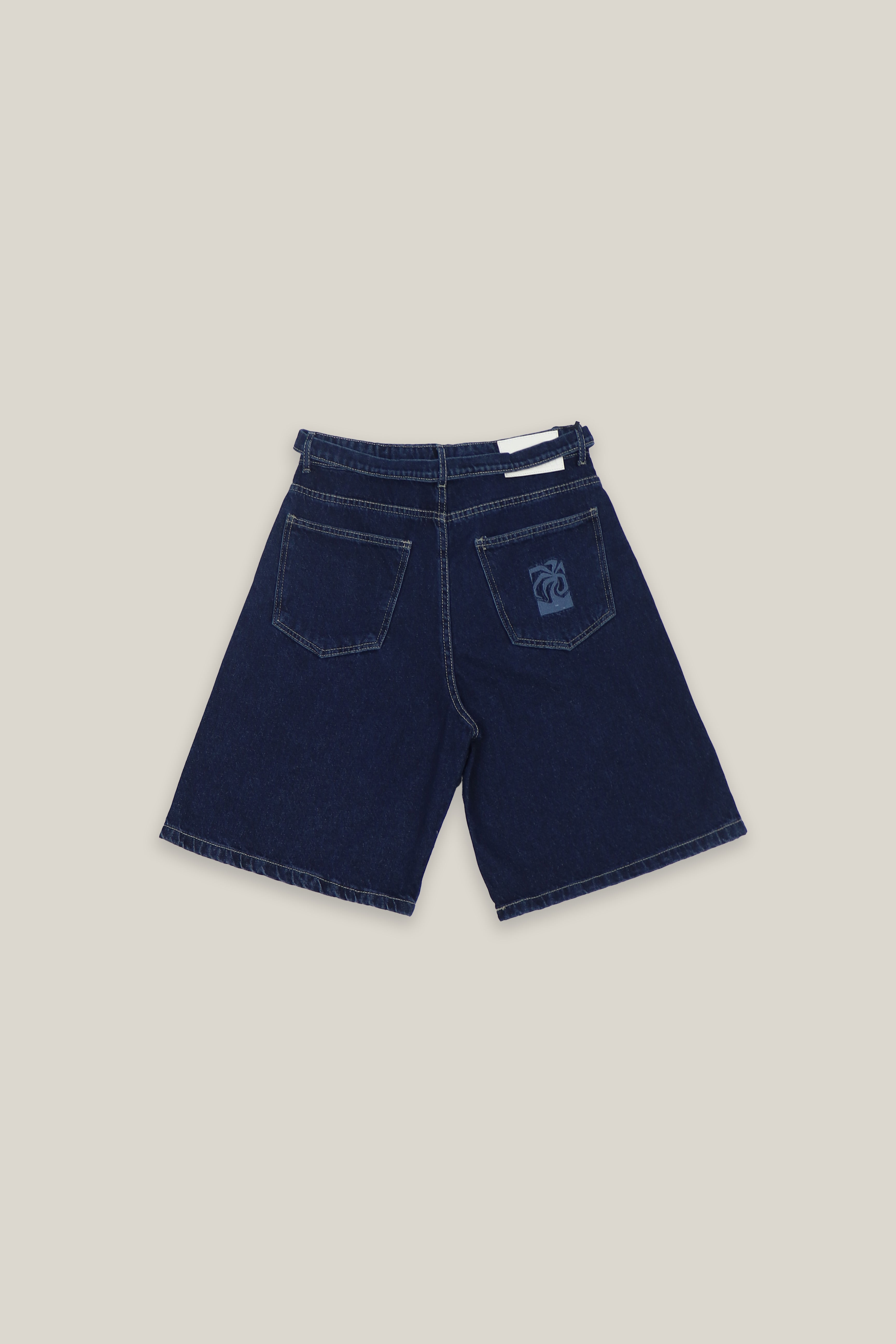 Dark Blue Denim Shorts