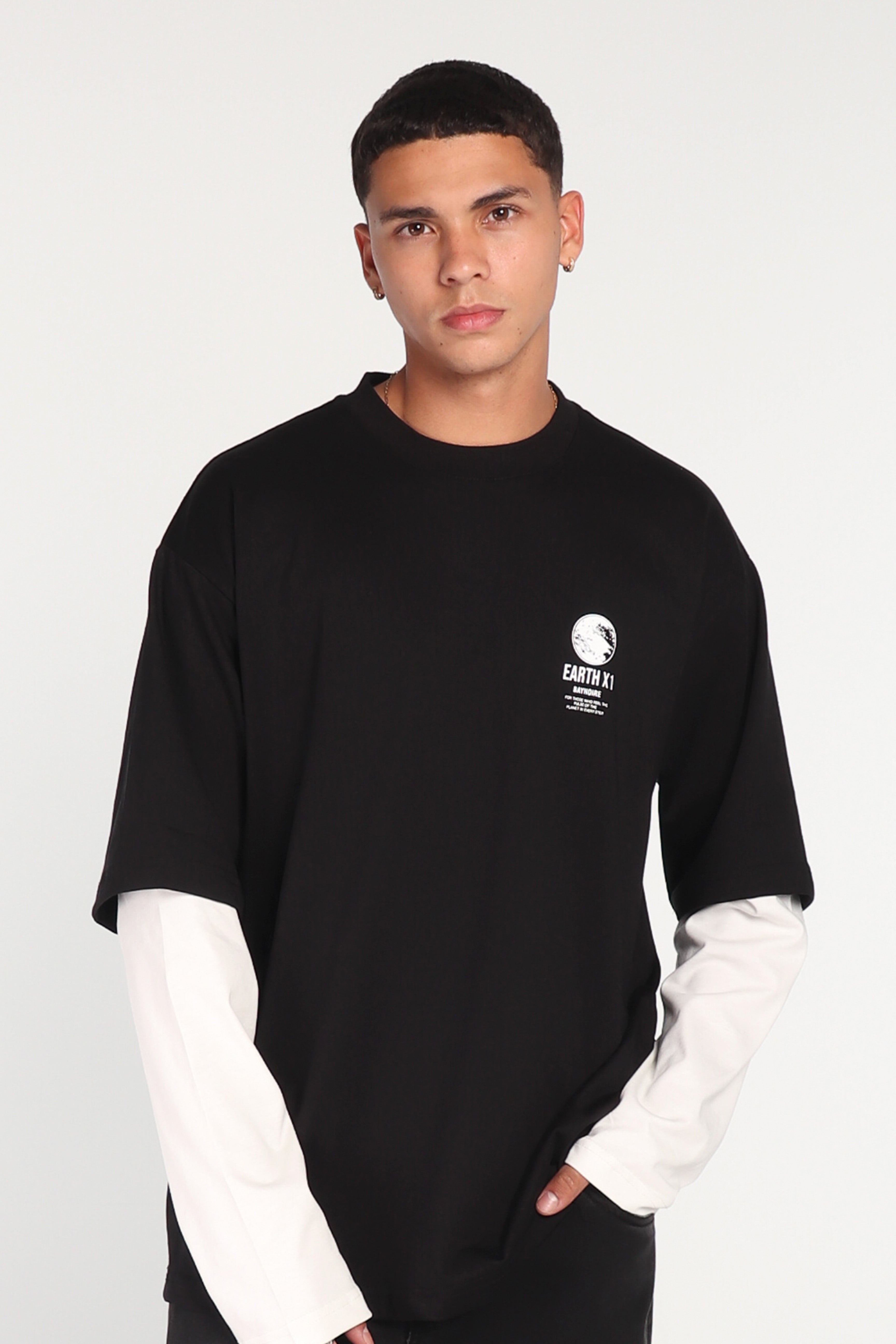Black Double Sleeve T-shirt