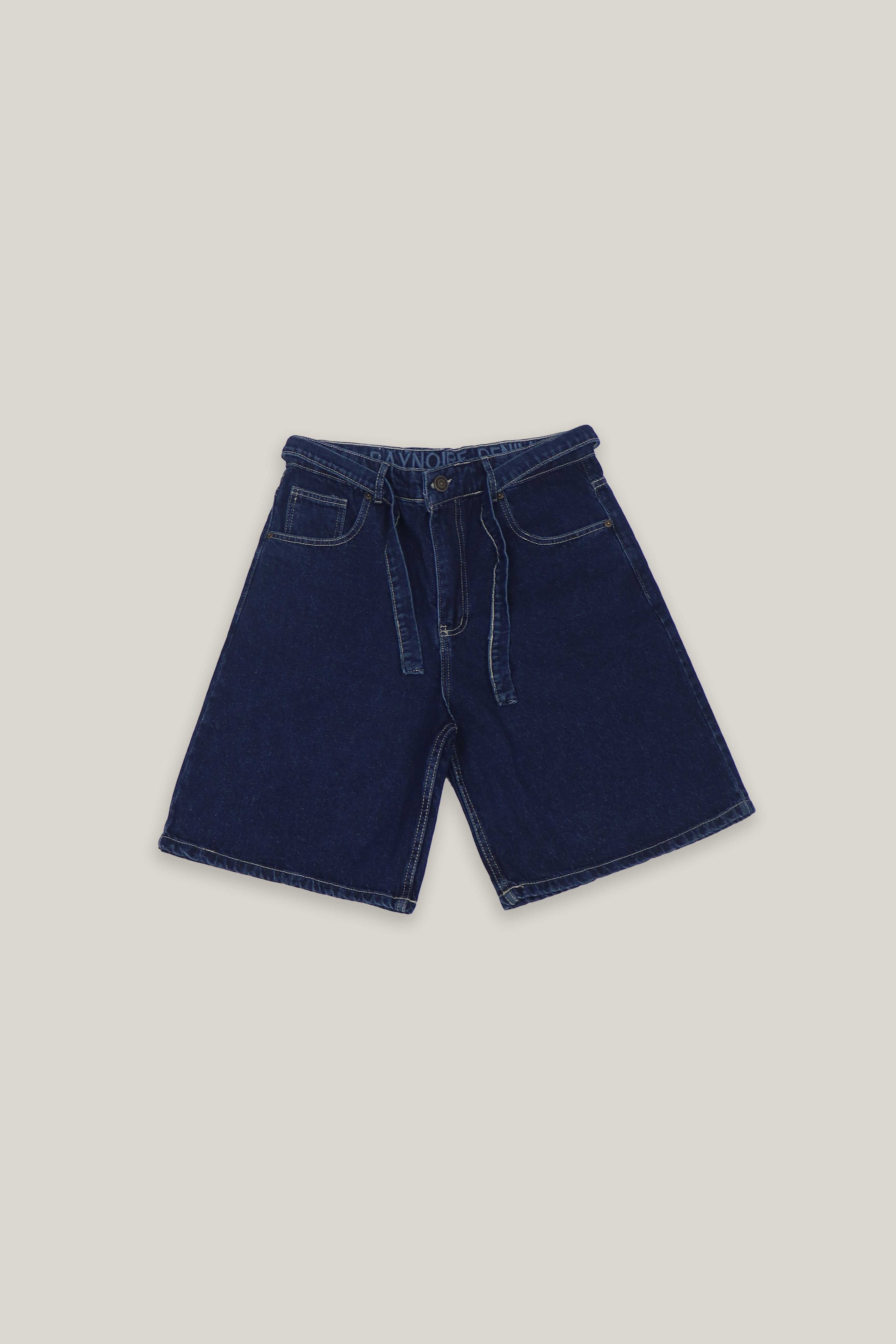 Dark Blue Denim Shorts