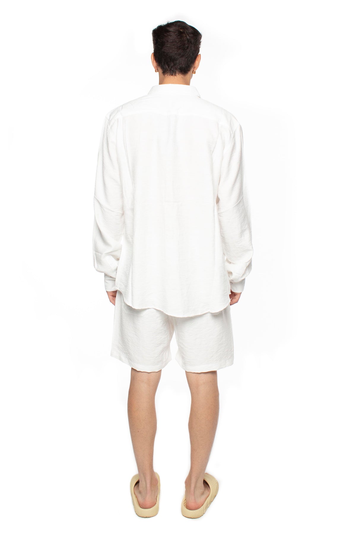 White Oversized Linen Shirt V2