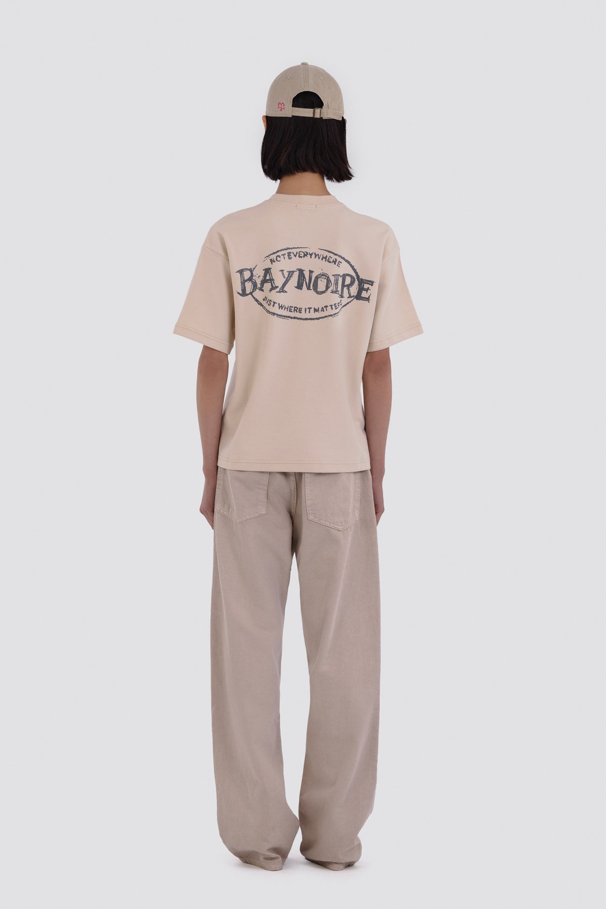 04X Oversized Taupe Not Everywhere T-Shirt
