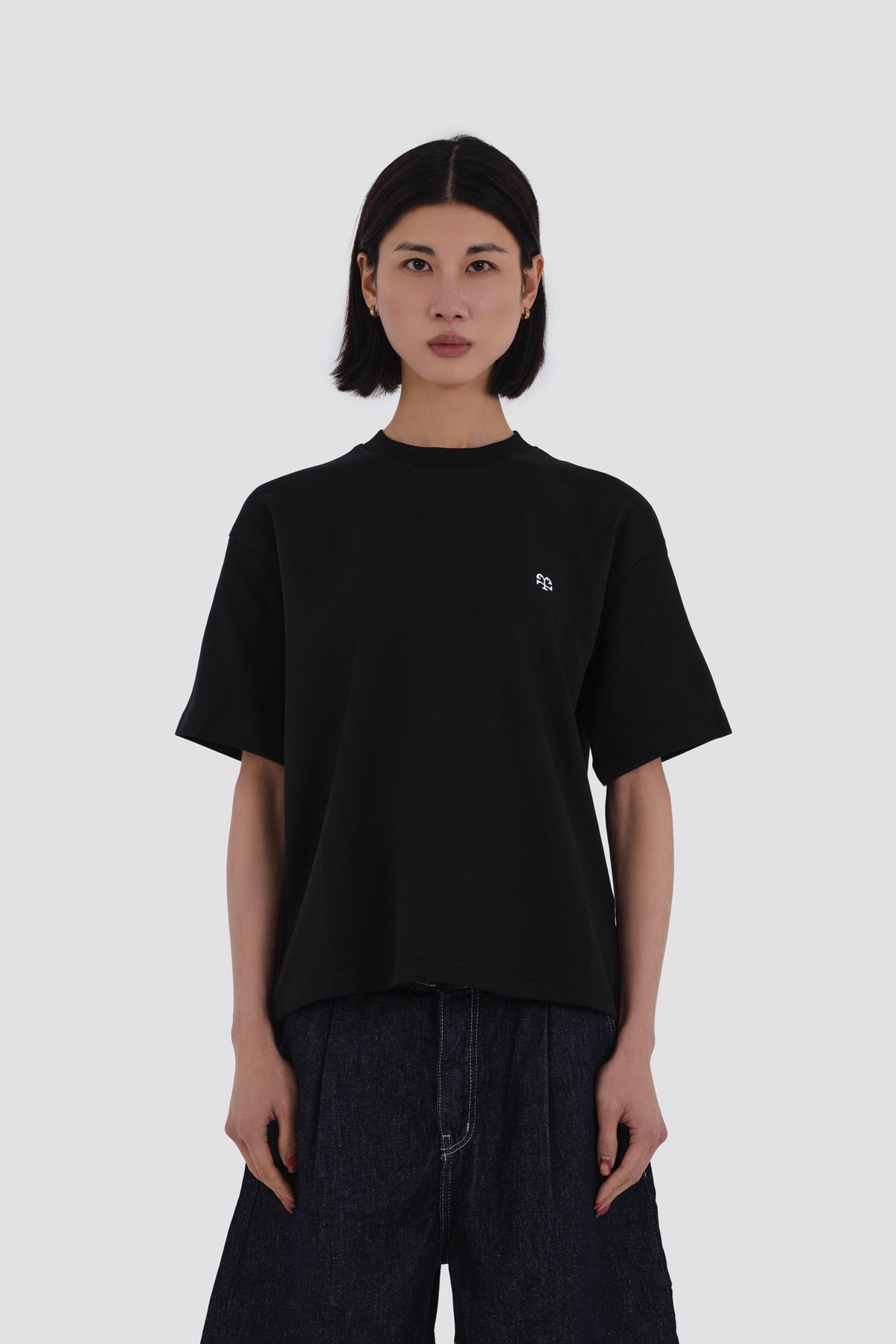 04X Oversized Black Monogram T-Shirt