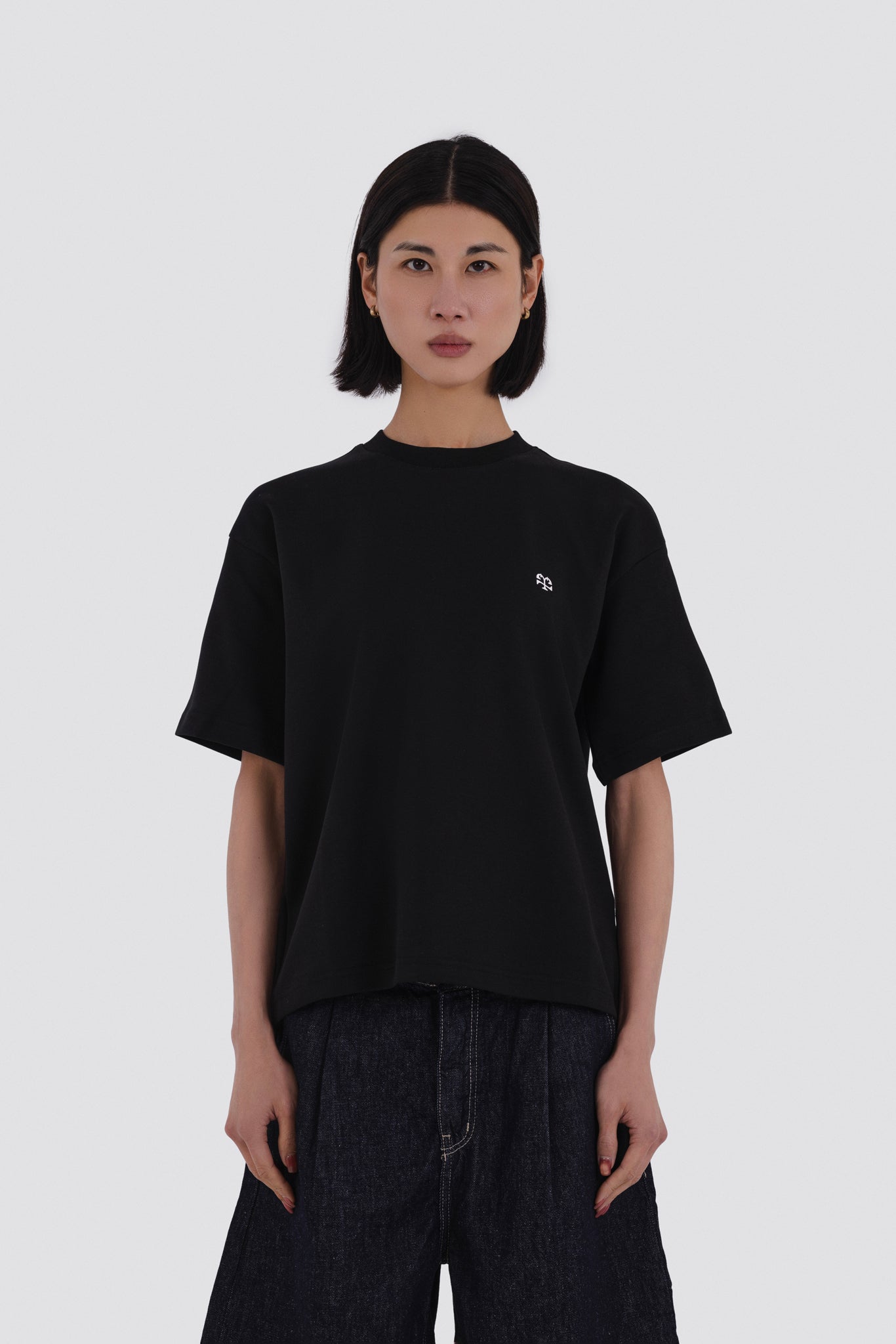 04X Oversized Black Monogram T-Shirt