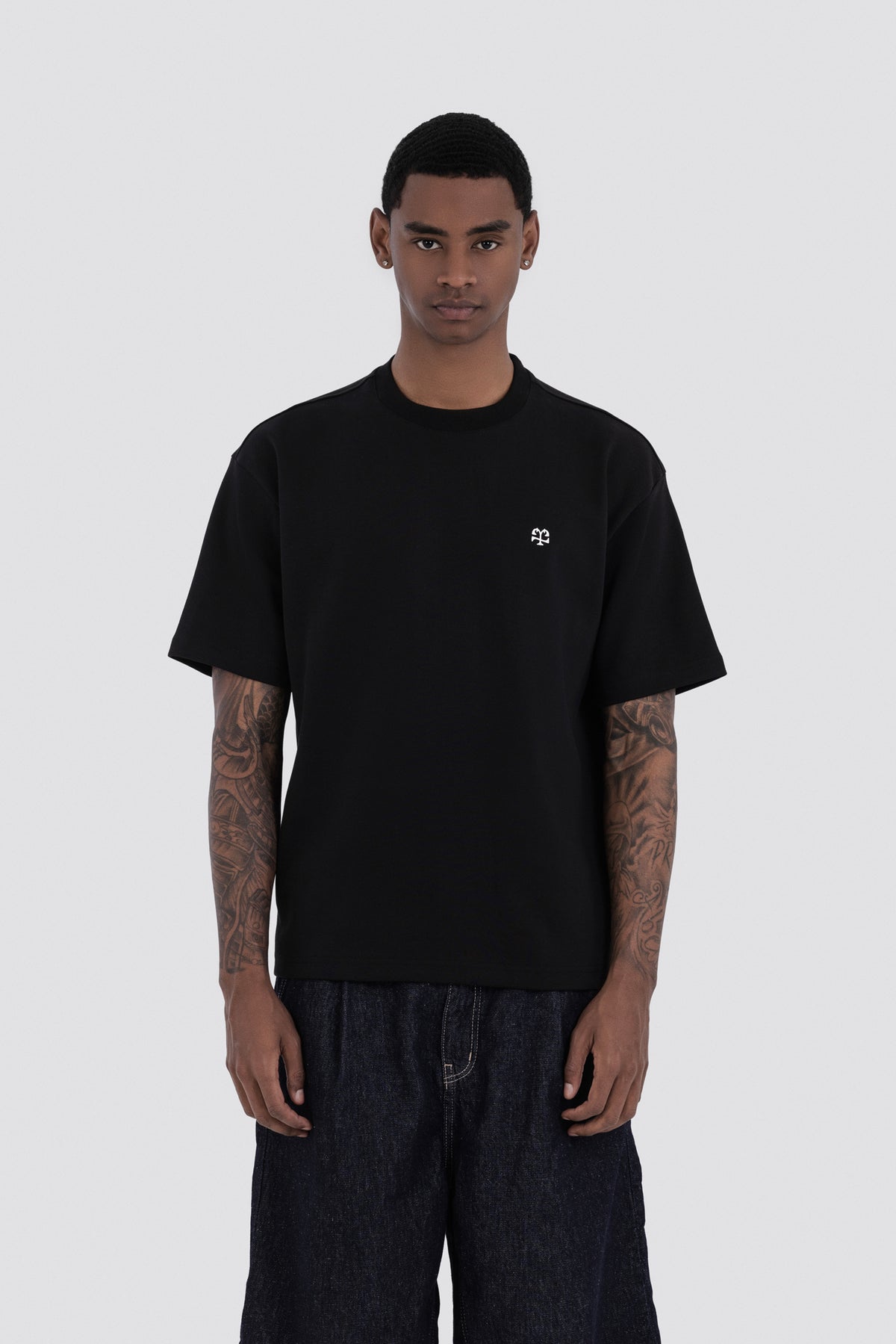 04X Oversized Black Monogram T-Shirt