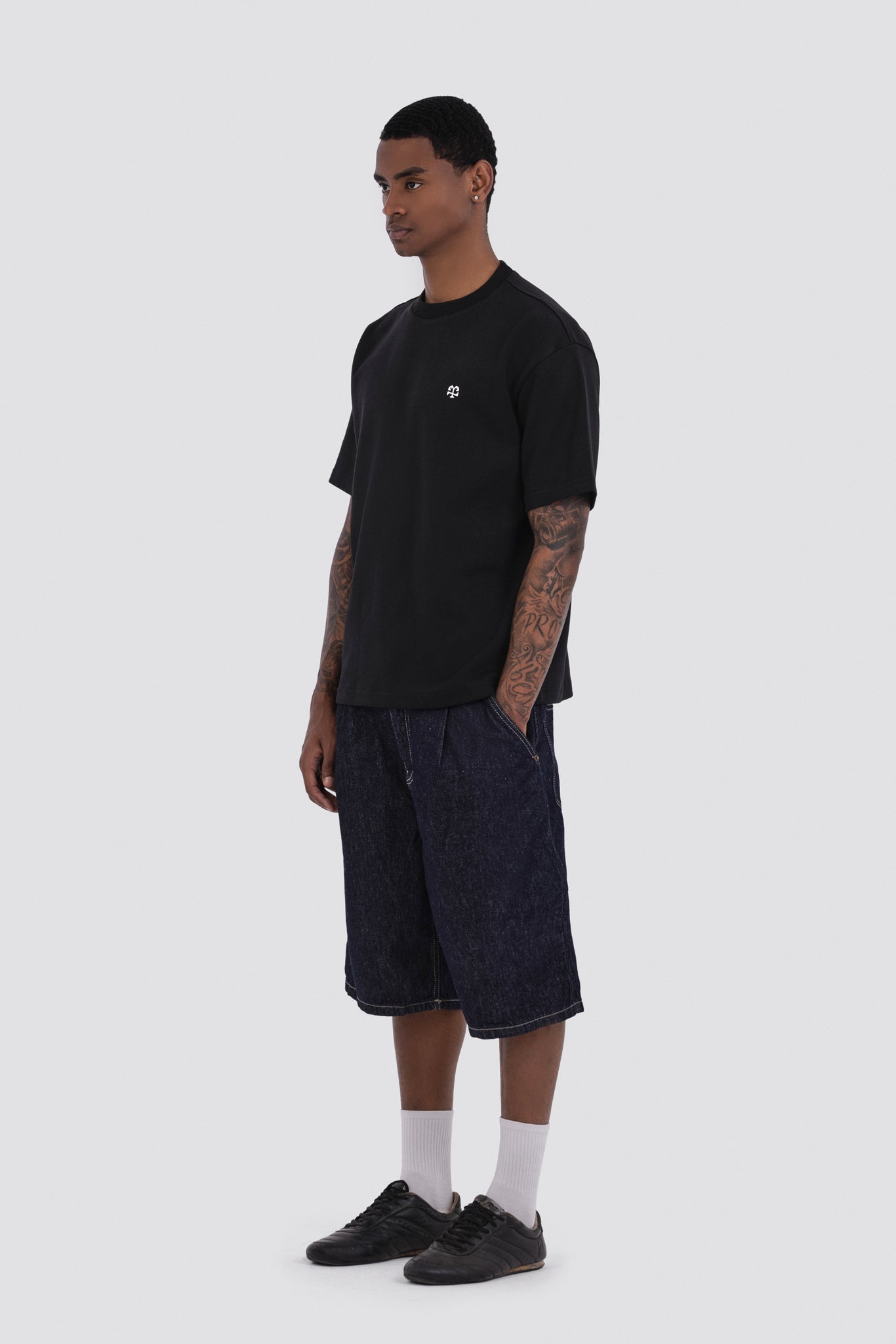 04X Oversized Black Monogram T-Shirt