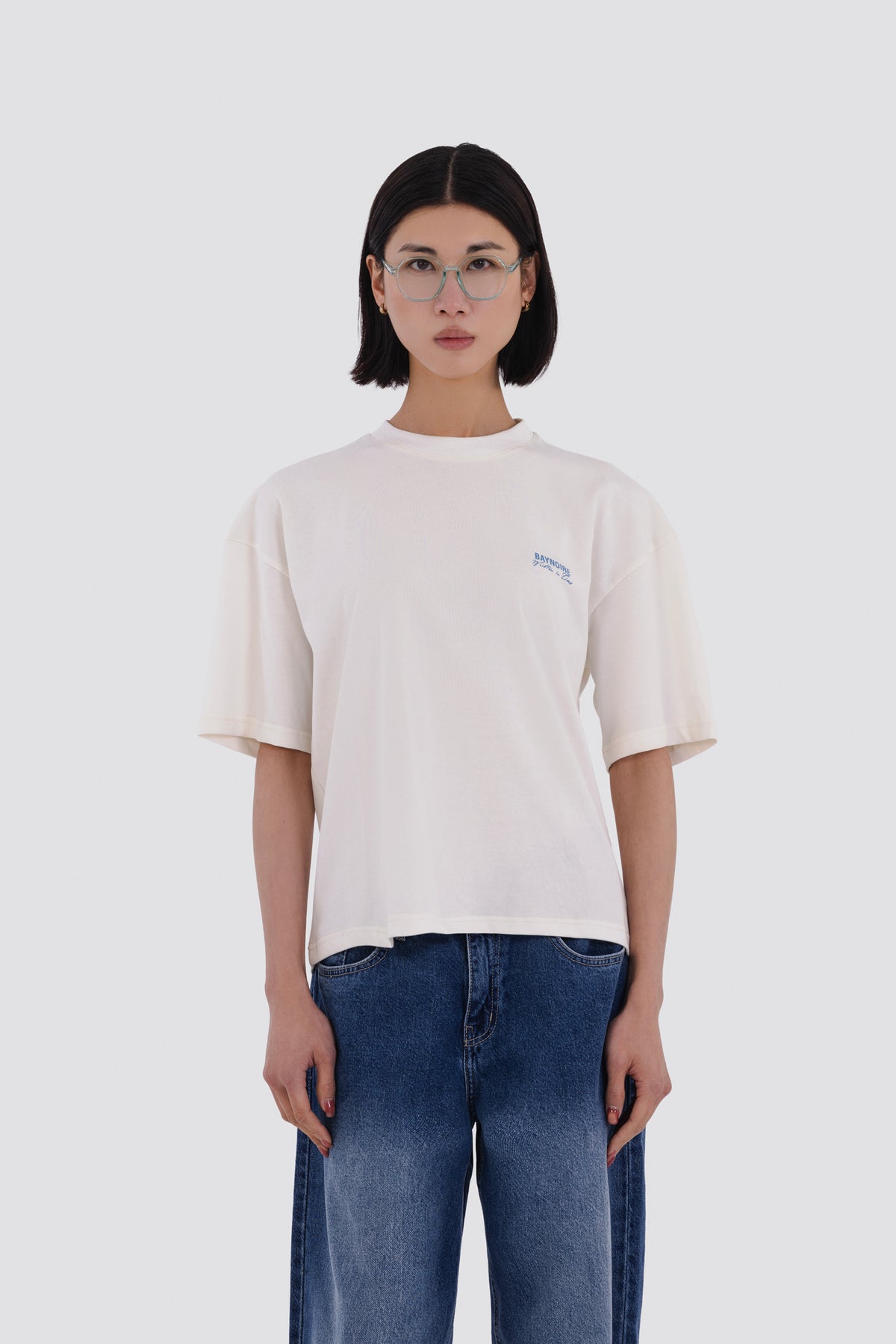 04X Oversized WIT White T-Shirt