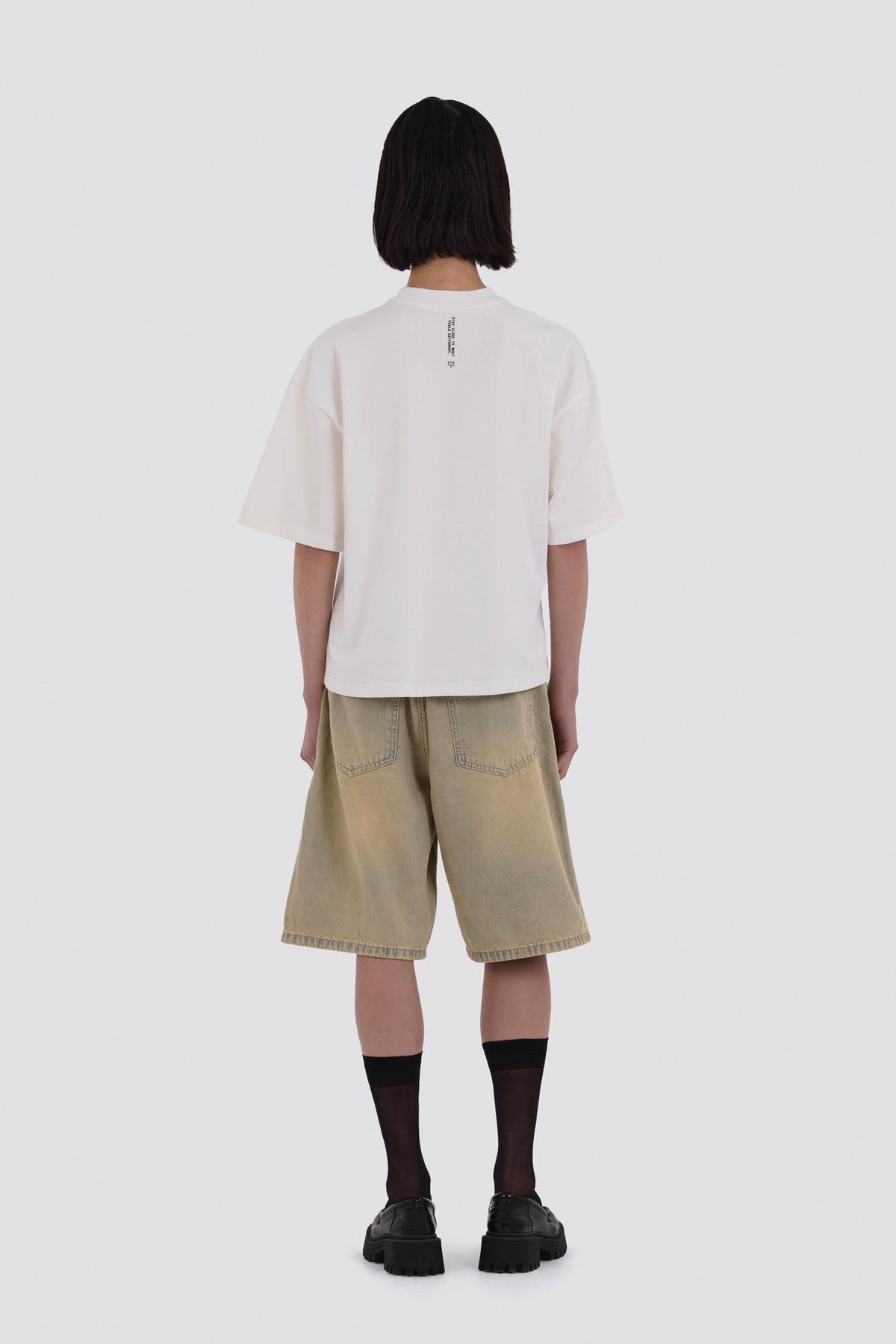 04X Oversized Stay Close White T-Shirt