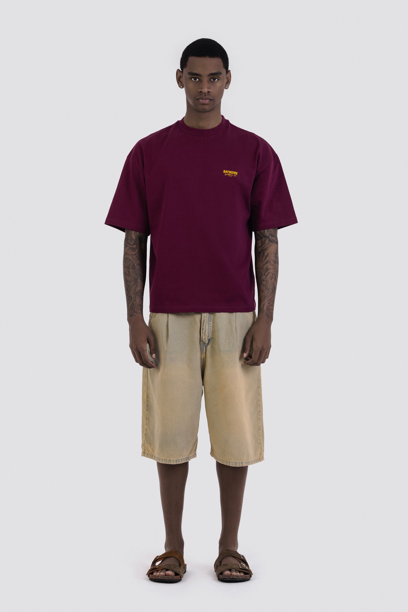 04X Oversized KBF Burgundy T-Shirt