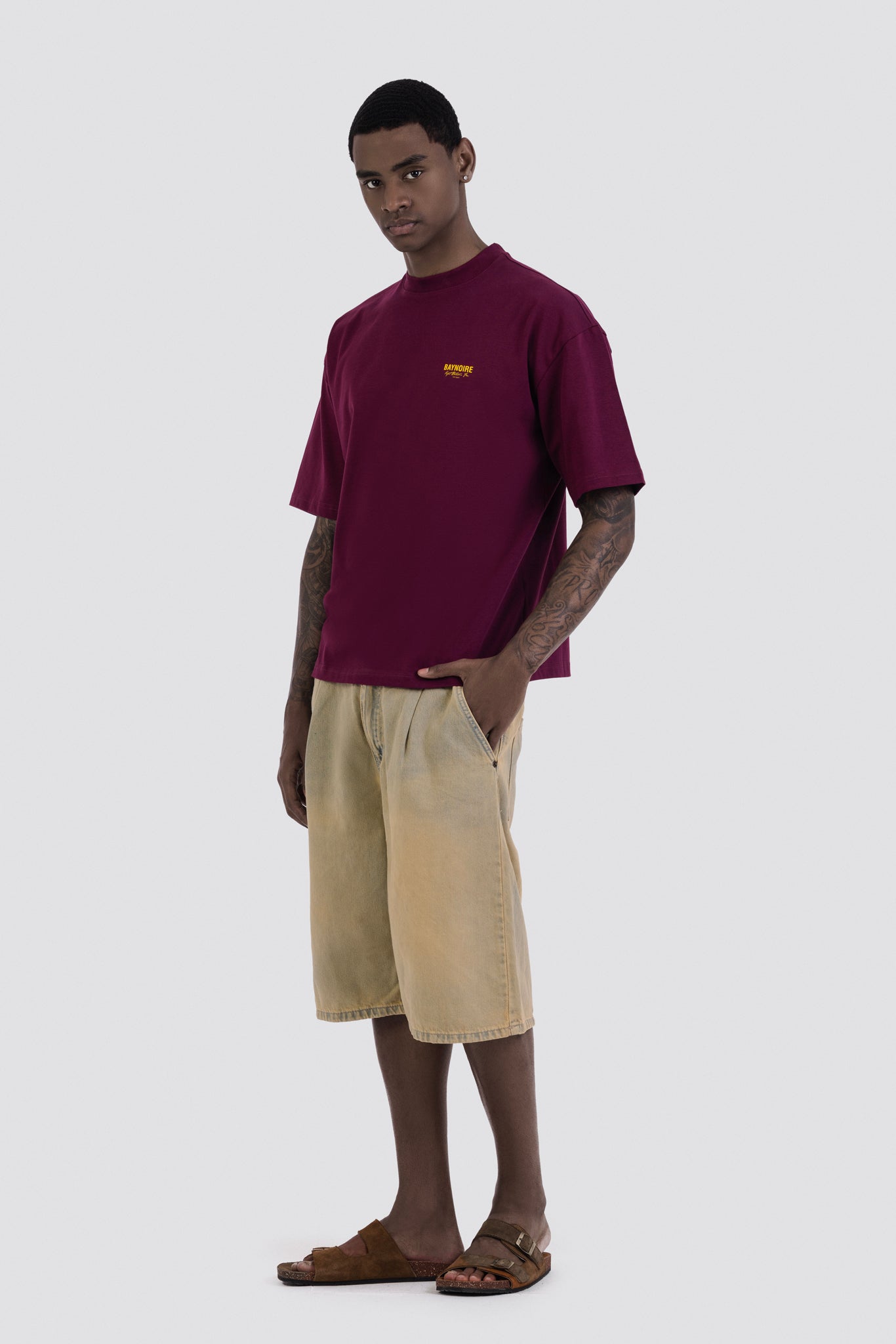 04X Oversized KBF Burgundy T-Shirt