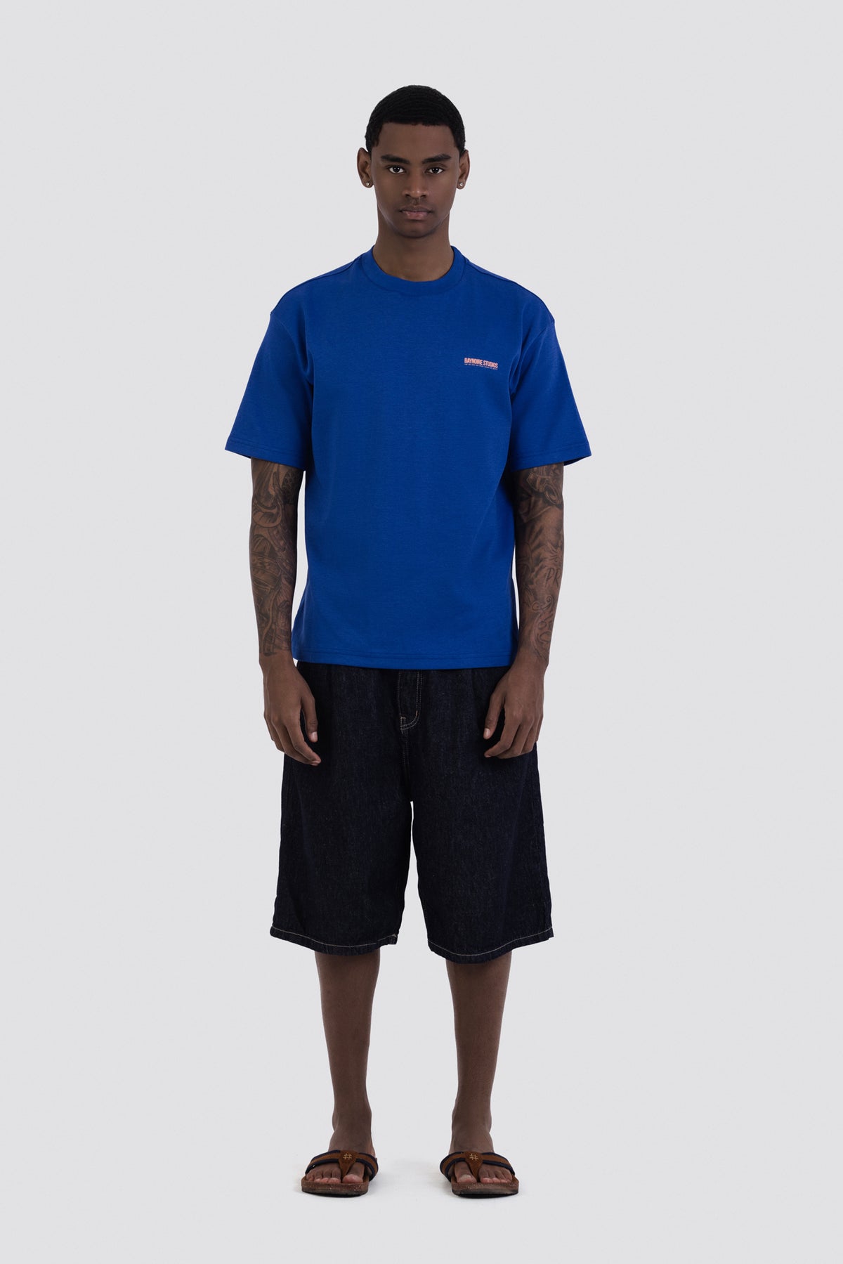 04X Oversized Royal Blue Baynoire Studios E2 T-Shirt