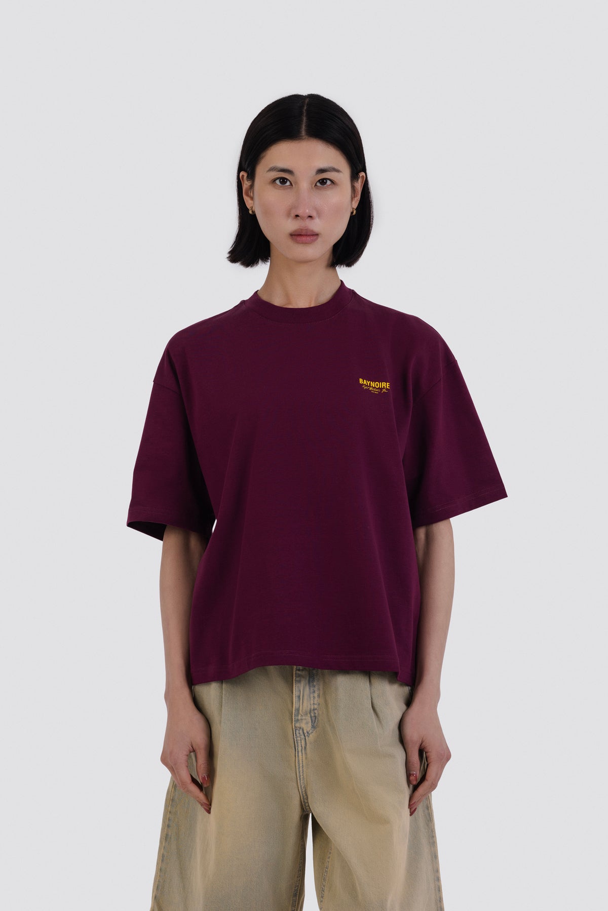 04X Oversized KBF Burgundy T-Shirt
