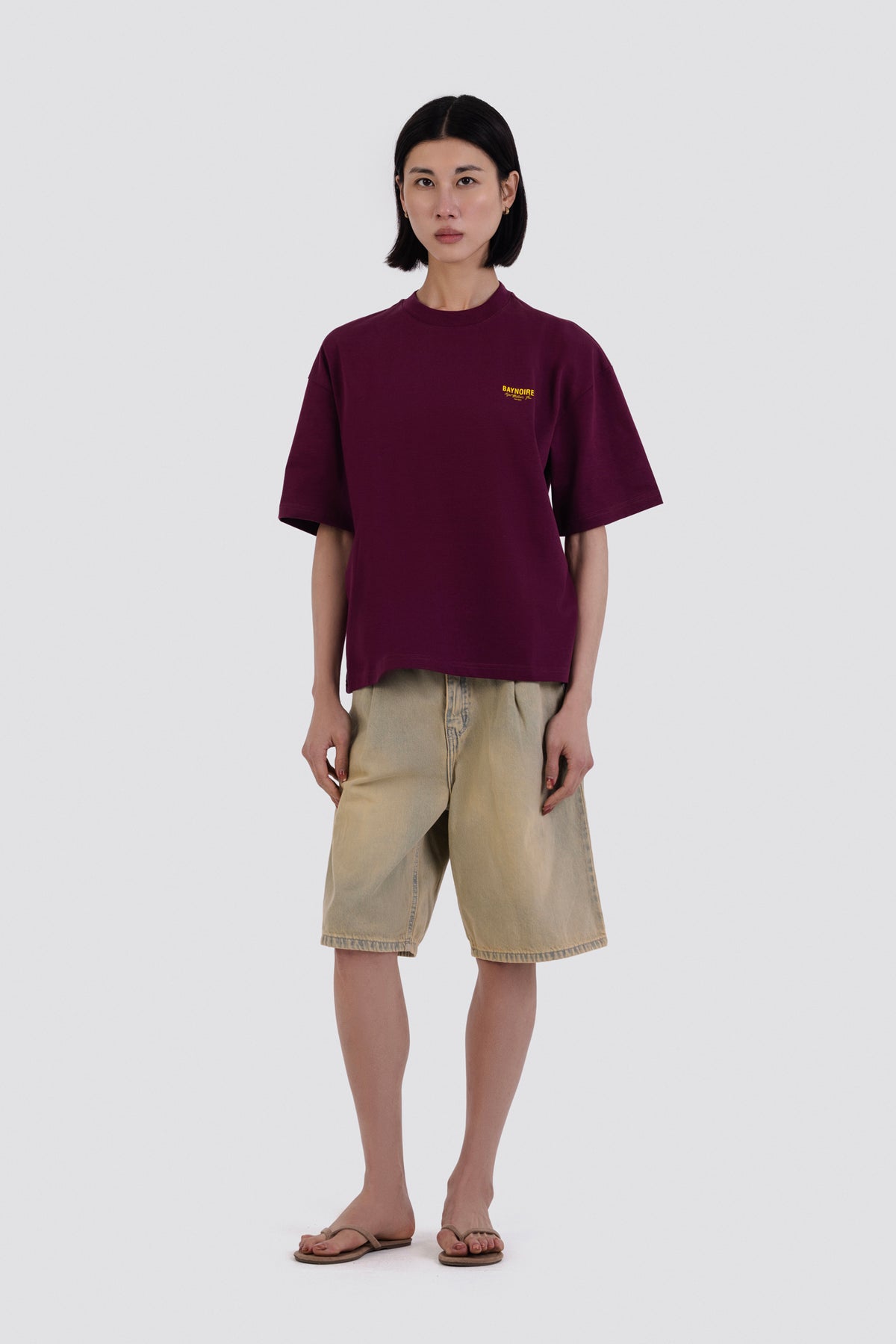 04X Oversized KBF Burgundy T-Shirt