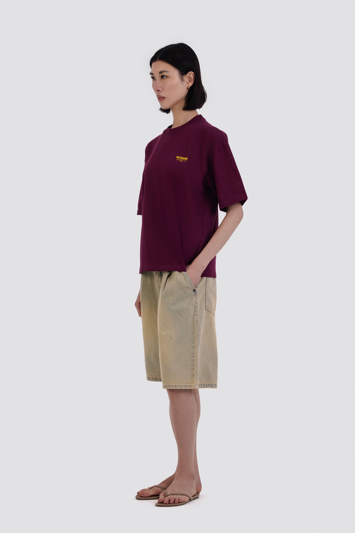 04X Oversized KBF Burgundy T-Shirt