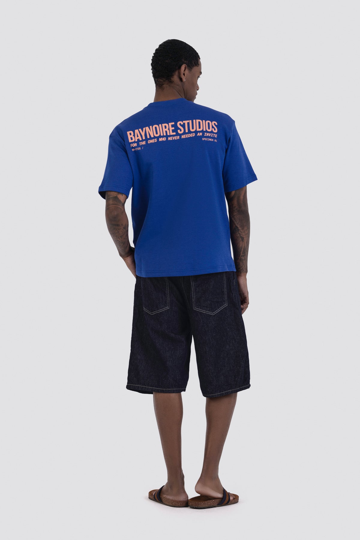 04X Oversized Royal Blue Baynoire Studios E2 T-Shirt
