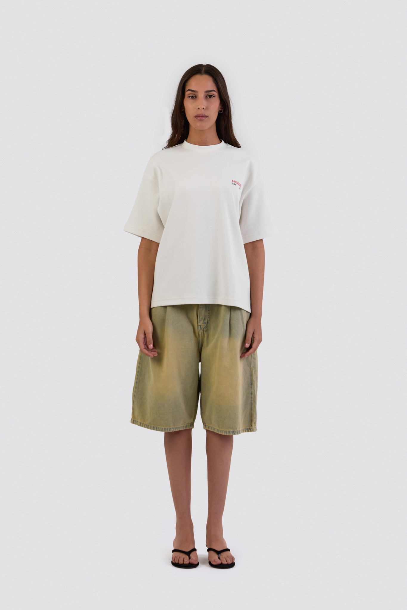 04X Oversized White Stories T-Shirt