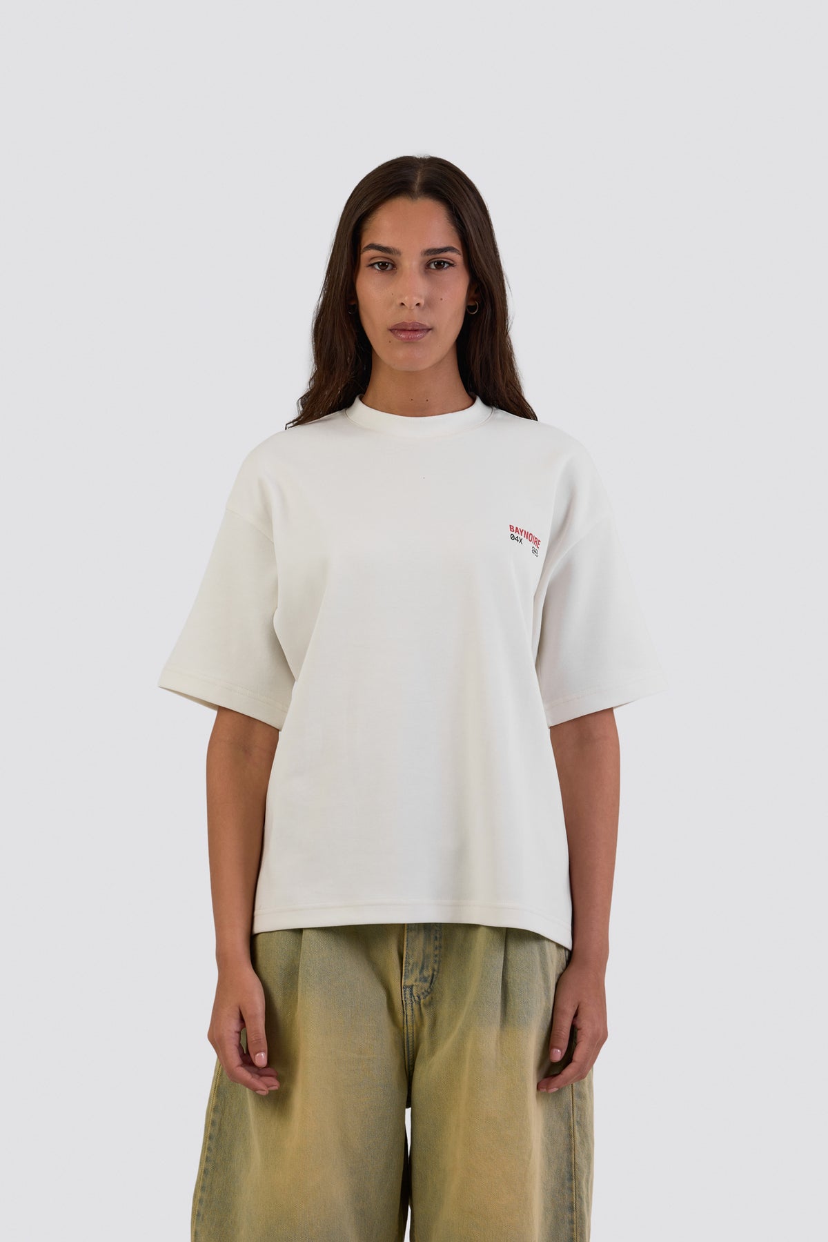 04X Oversized White Stories T-Shirt