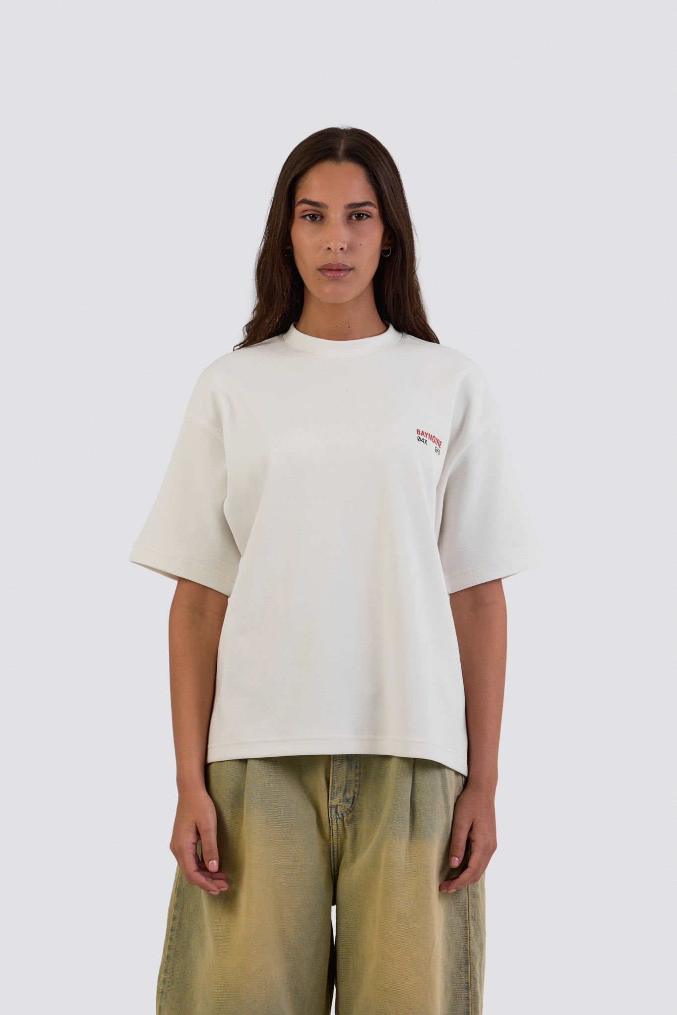04X Oversized White Stories T-Shirt