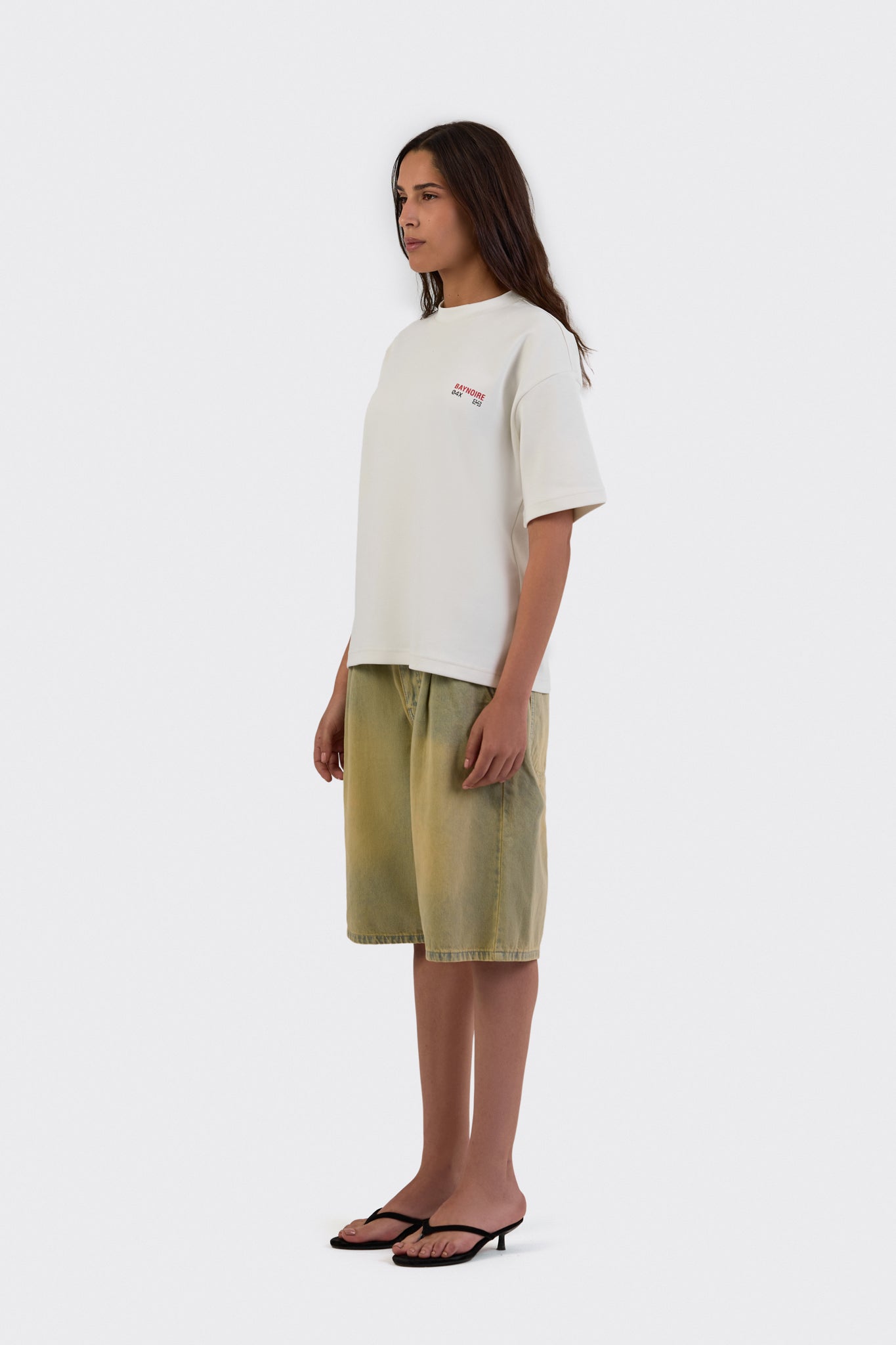 04X Oversized White Stories T-Shirt