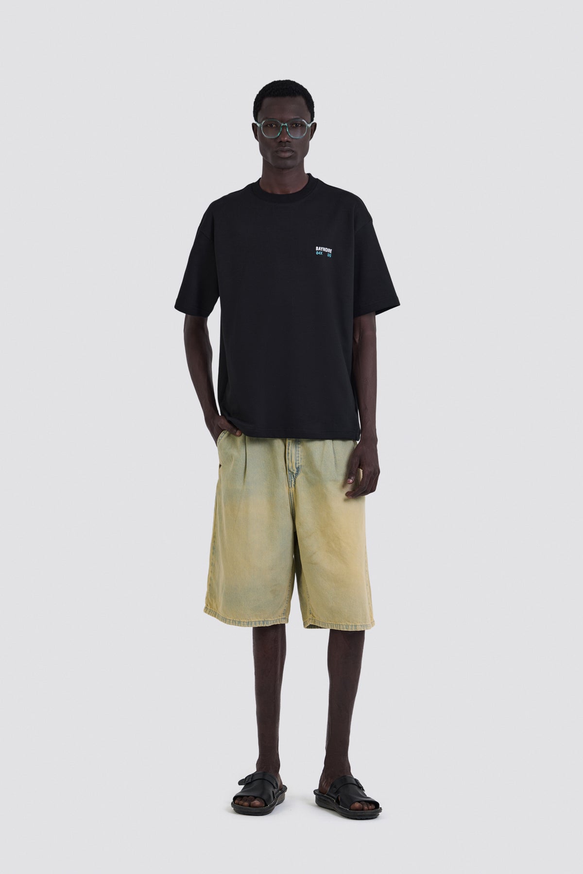 04X Oversized Black Stories T-Shirt