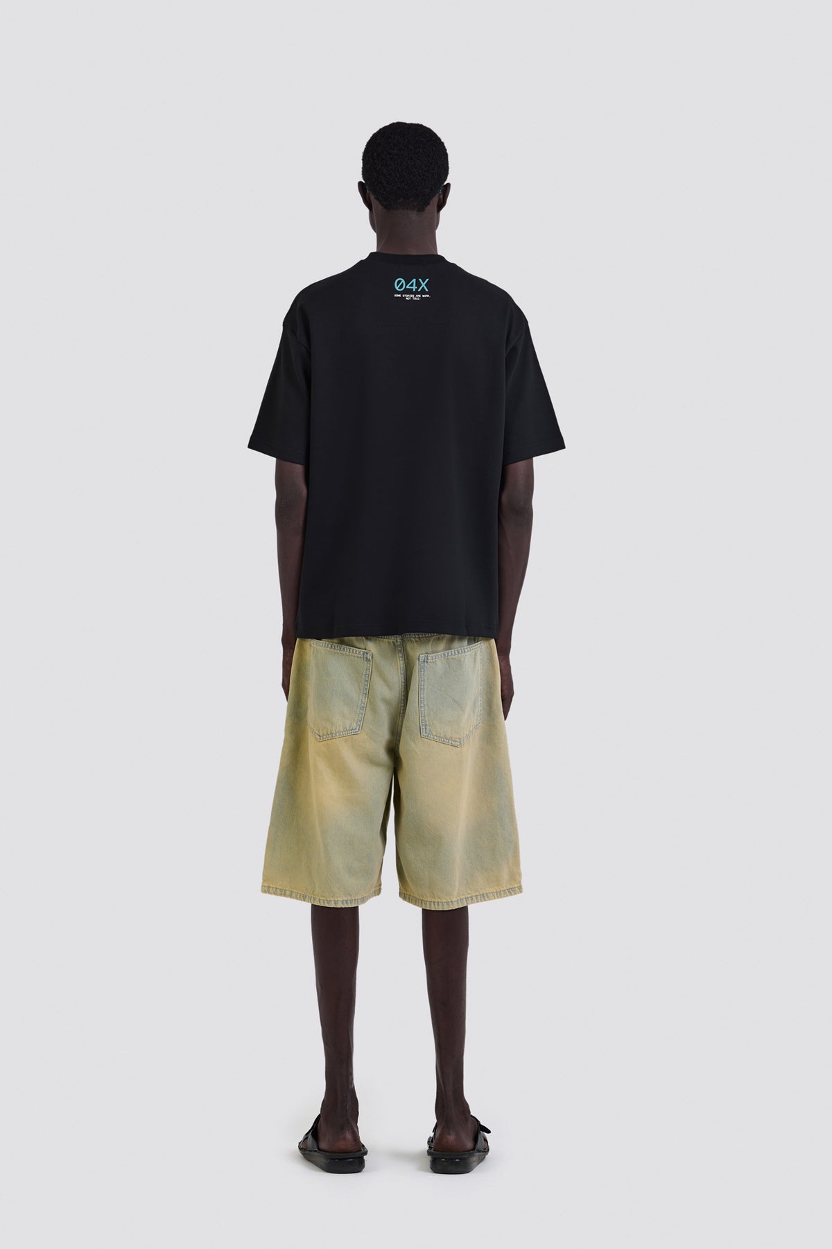 04X Oversized Black Stories T-Shirt