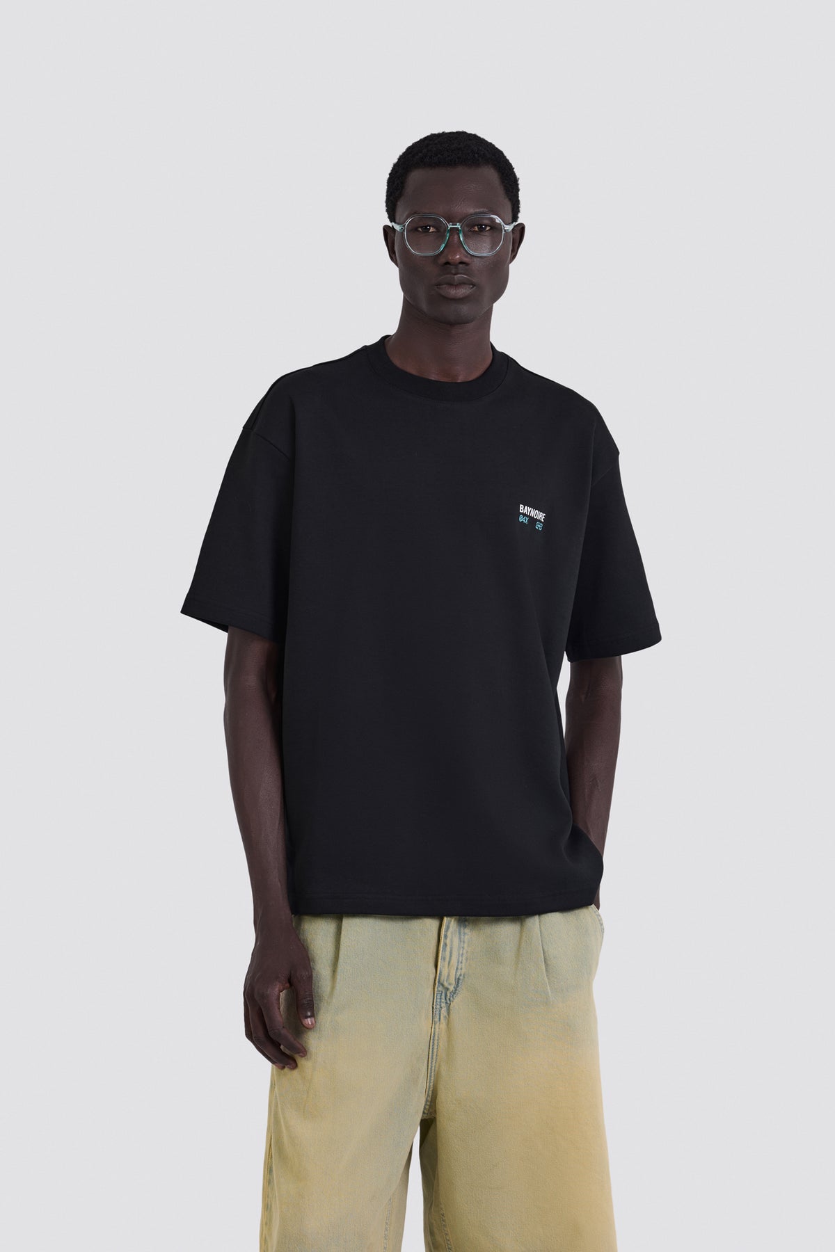 04X Oversized Black Stories T-Shirt