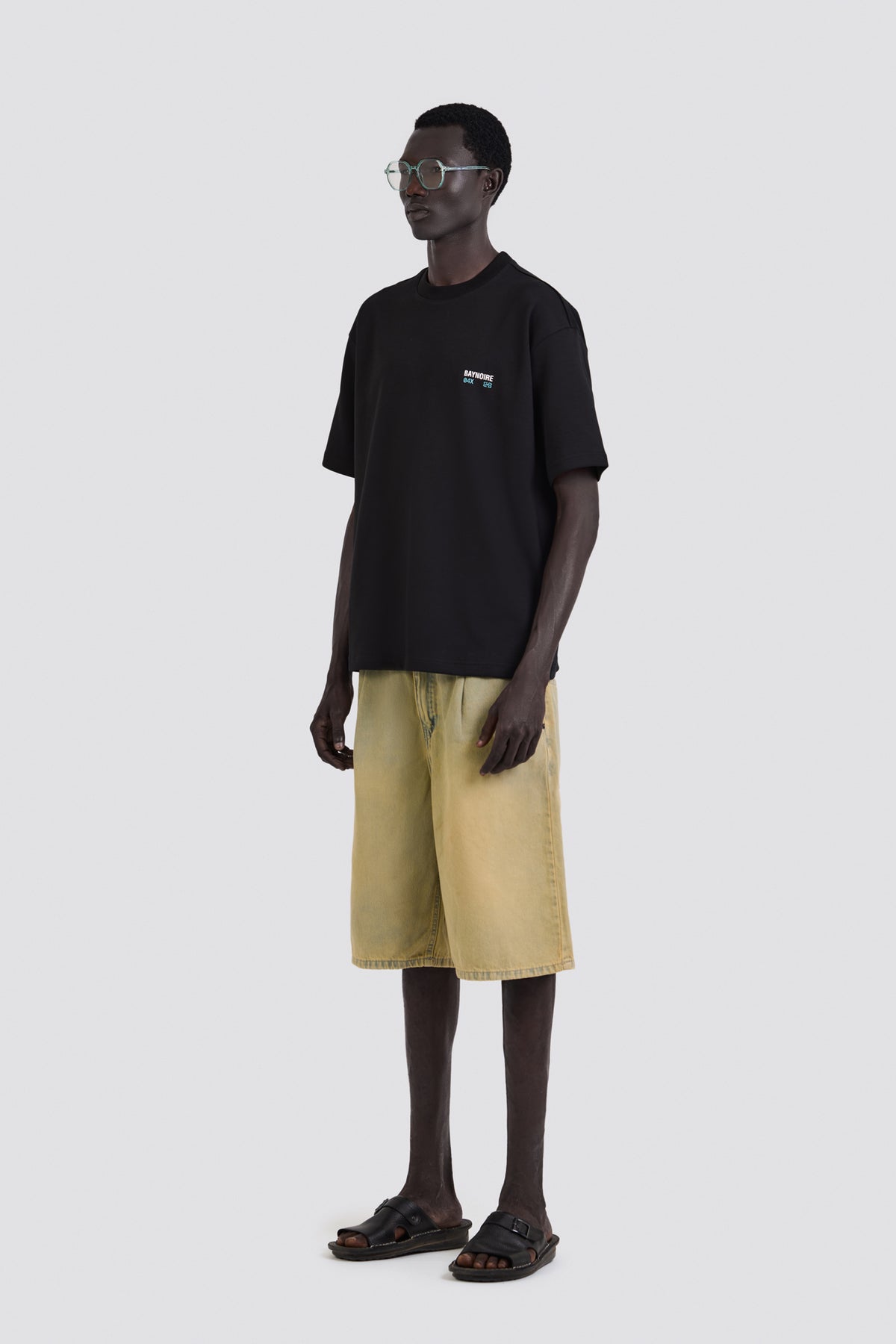 04X Oversized Black Stories T-Shirt