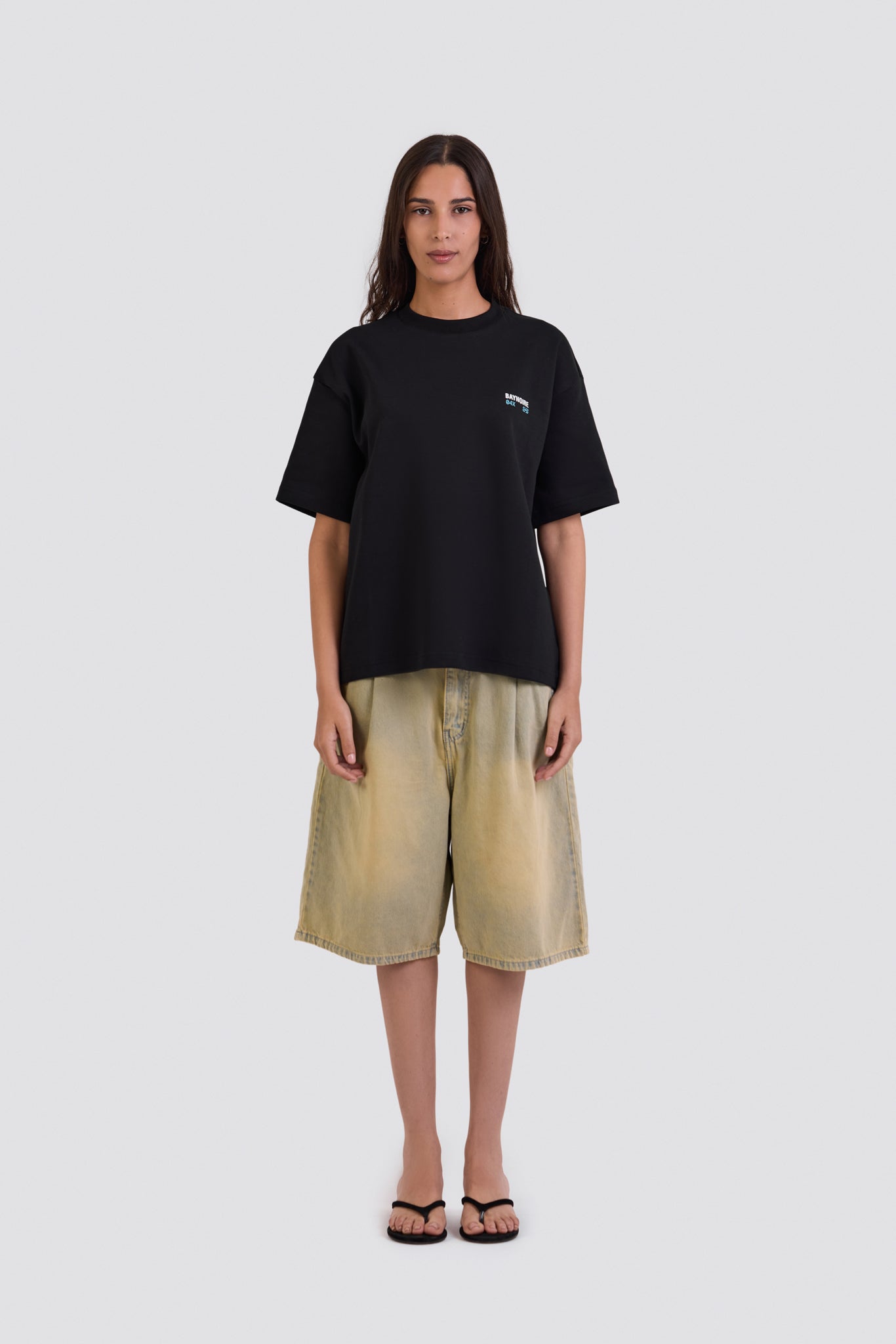04X Oversized Black Stories T-Shirt