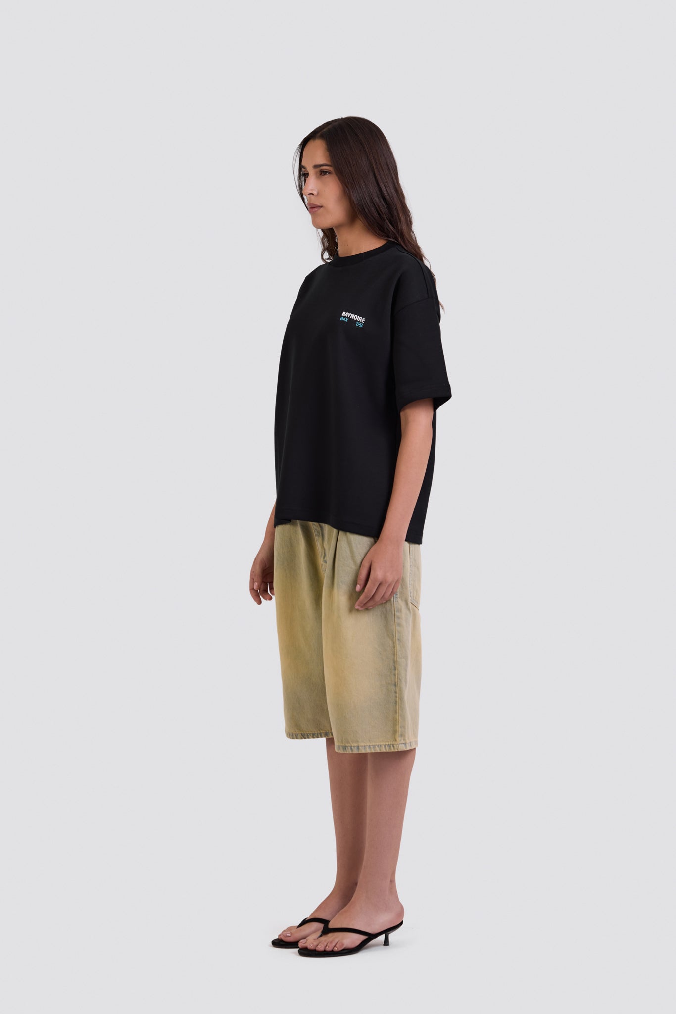 04X Oversized Black Stories T-Shirt