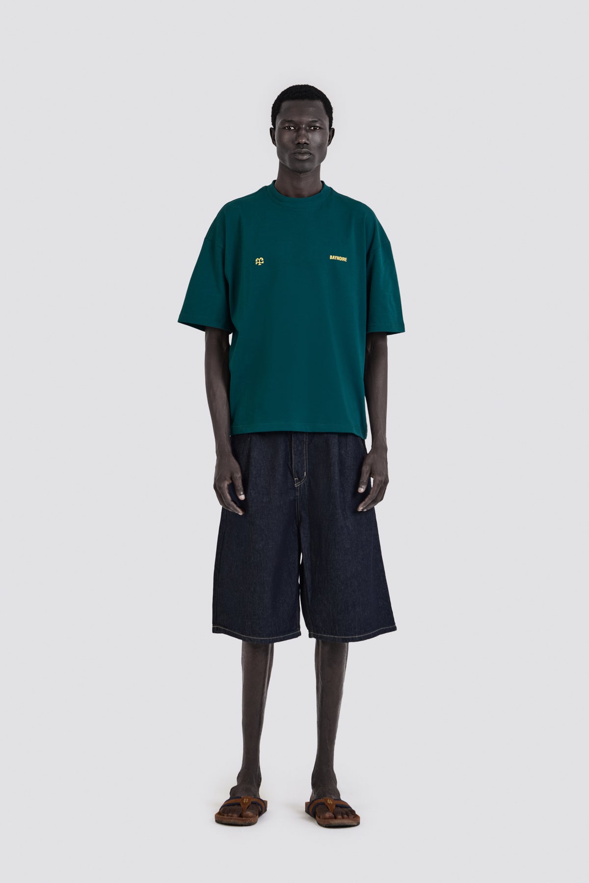 04X Oversized Some Where Teal T-Shirt