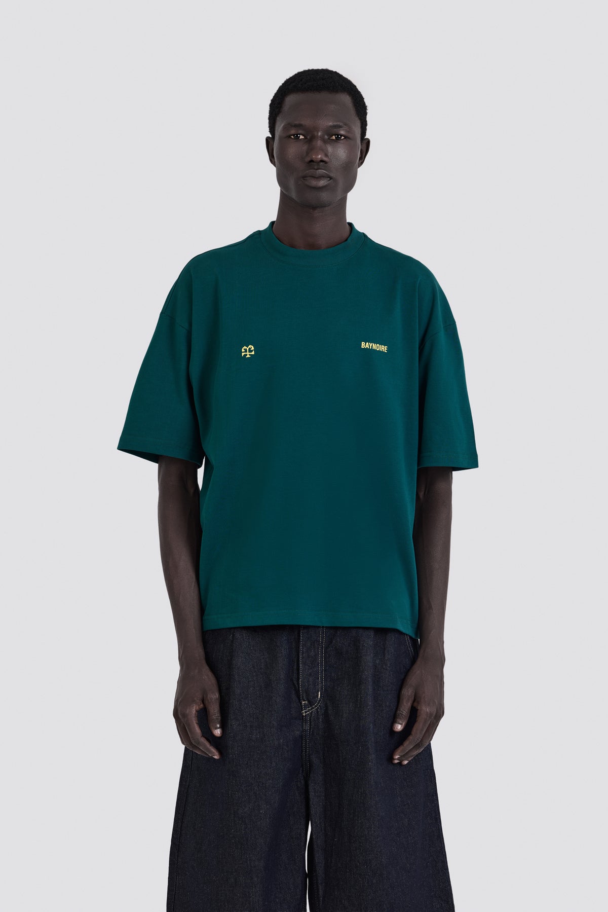 04X Oversized Some Where Teal T-Shirt