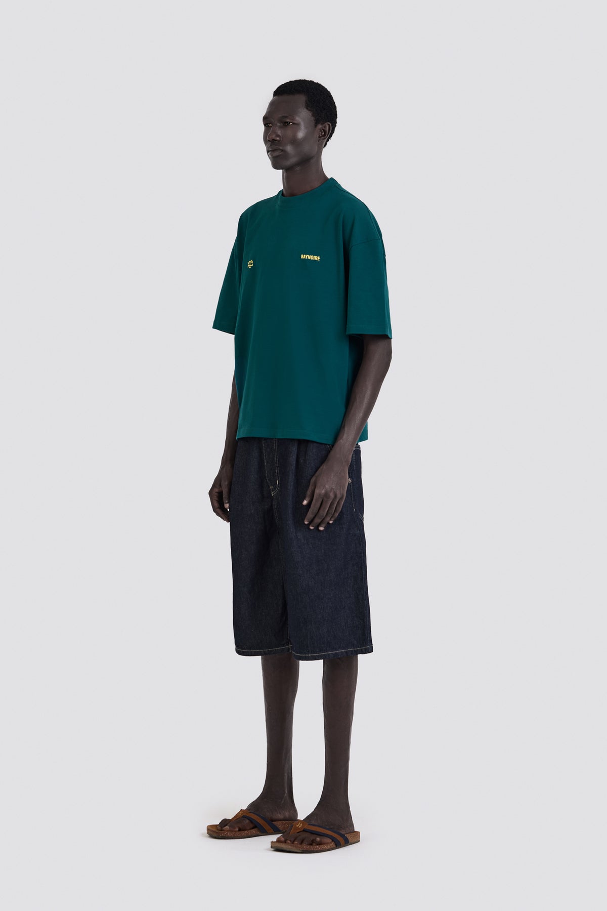 04X Oversized Some Where Teal T-Shirt
