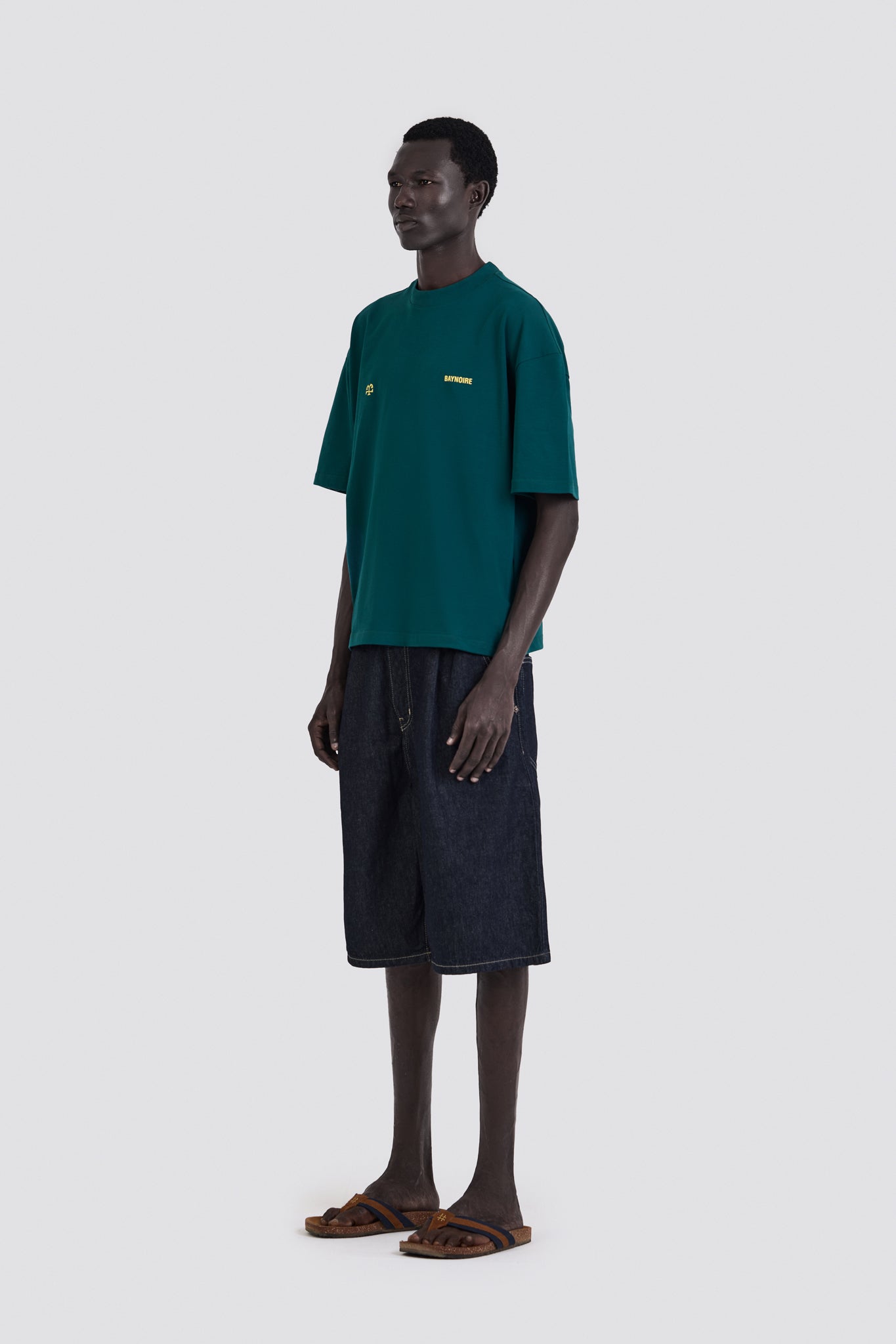 04X Oversized Some Where Teal T-Shirt