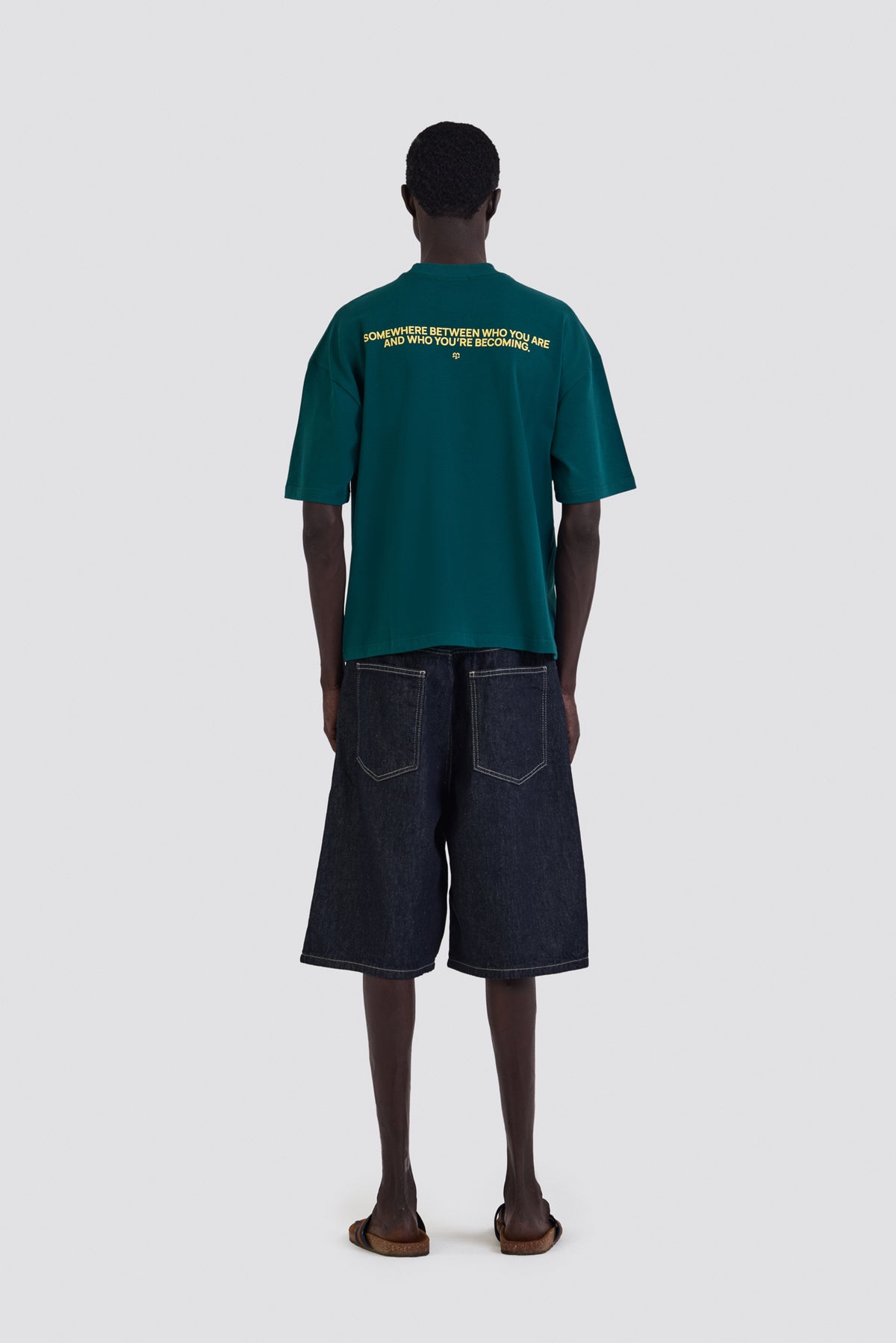 04X Oversized Some Where Teal T-Shirt